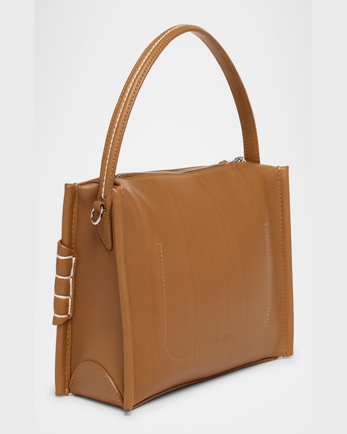 Jw Anderson Penny Loafer Leather Crossbody Bag In Tan