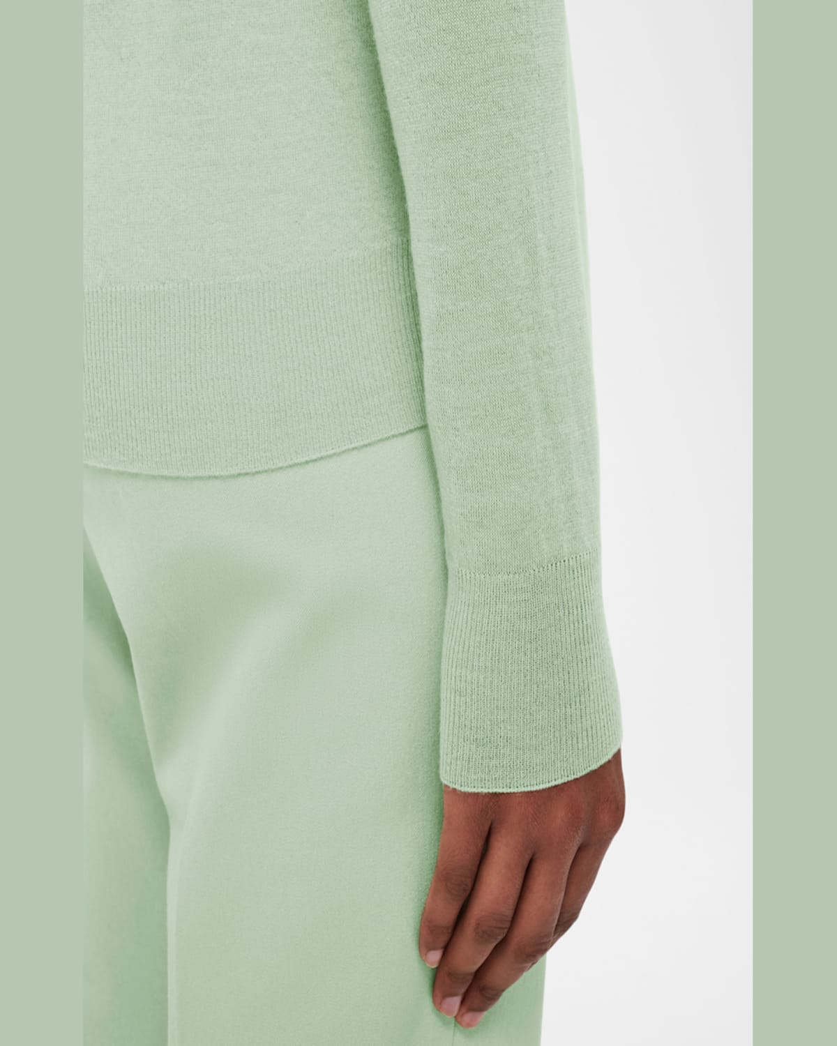 Joseph Womens Matcha Cashair V-neck Cashmere Jumper In Matcha