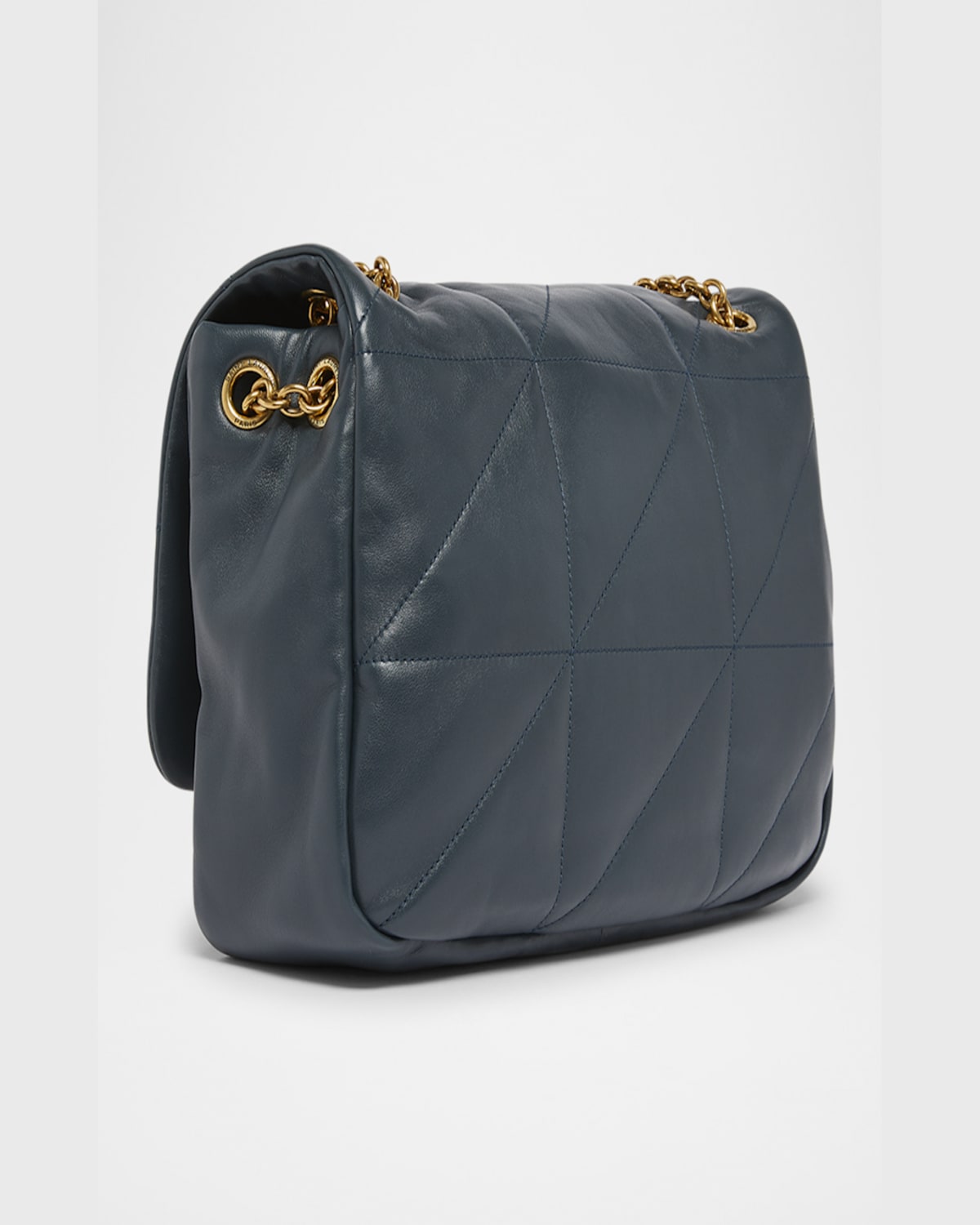 Saint Laurent Jamie 4.3 Medium Ysl Crossbody Bag In Calfskin In Dark Ottanio