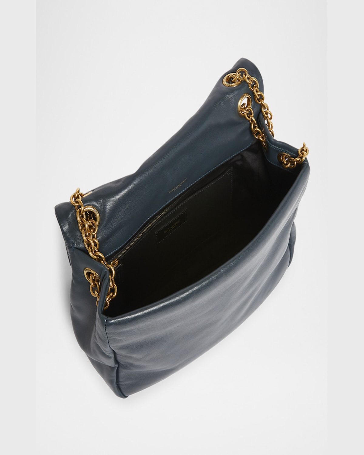 Saint Laurent Jamie 4.3 Medium Ysl Crossbody Bag In Calfskin In Dark Ottanio