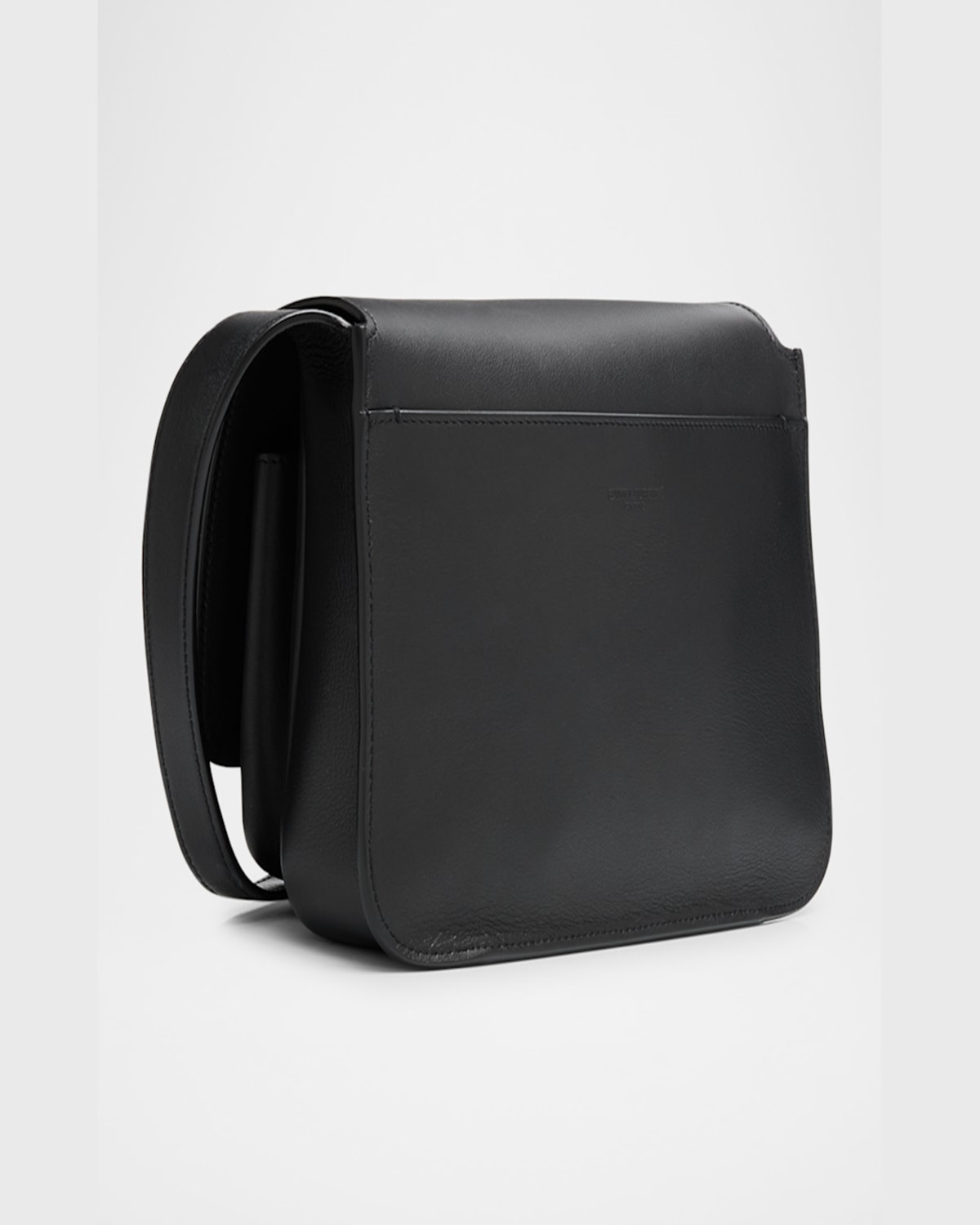 Saint Laurent Niki Ysl Flap Crossbody Bag In Calfskin In Noir