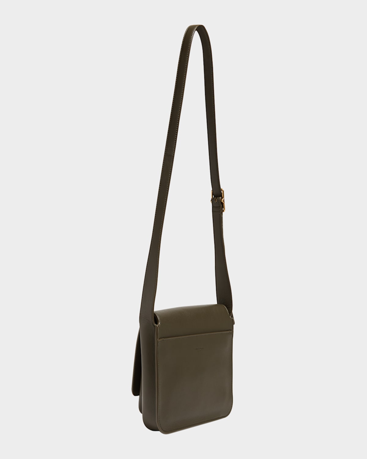 Saint Laurent Niki Ysl Flap Crossbody Bag In Calfskin In Light Musk