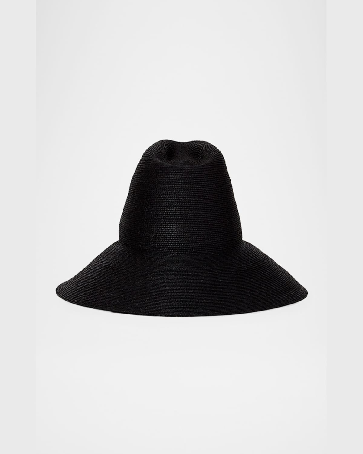 Janessa Leone Colette Wide-brim Raffia Hat In Black