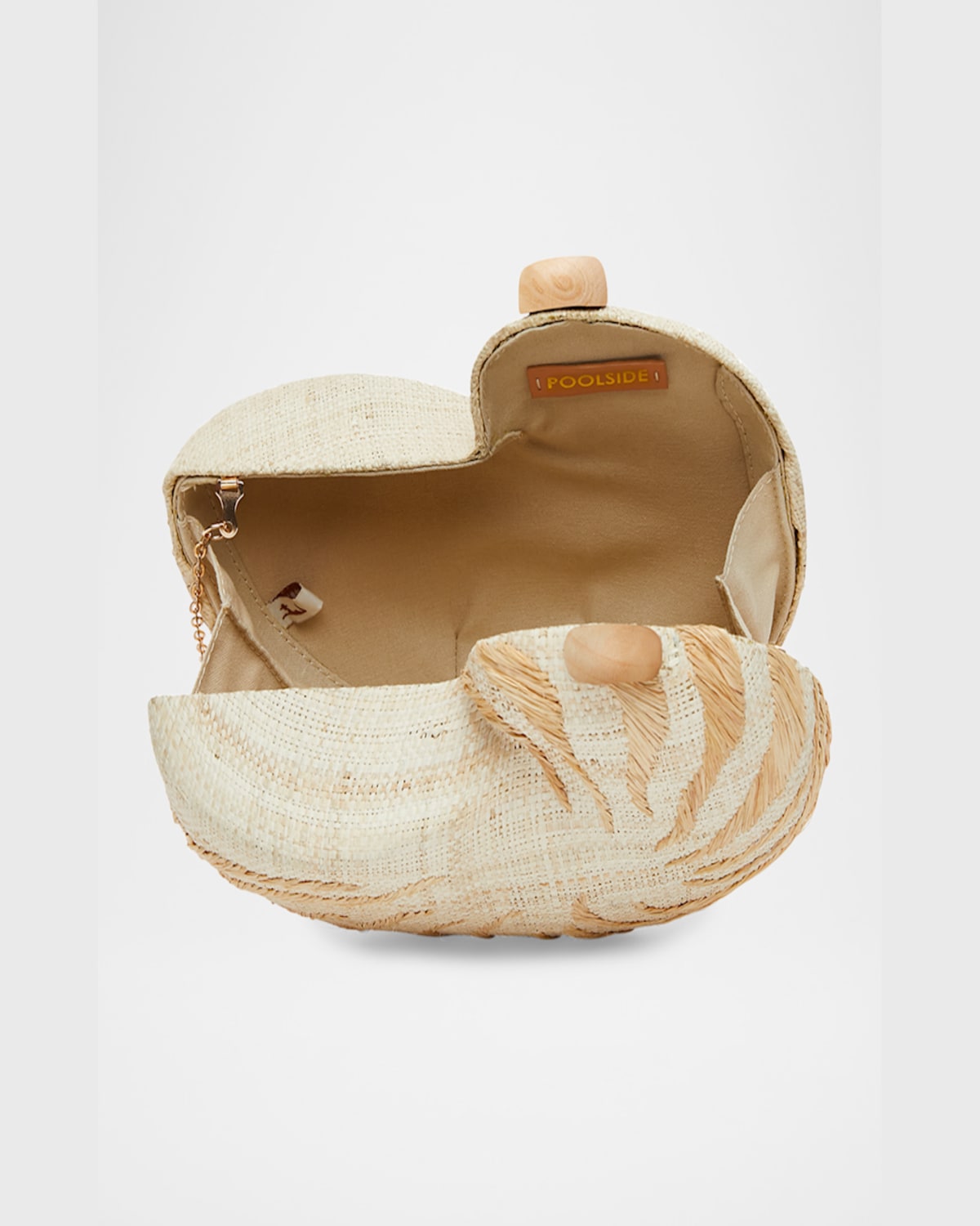 Poolside The Origami Nautilus Shell Clutch Bag In Natural