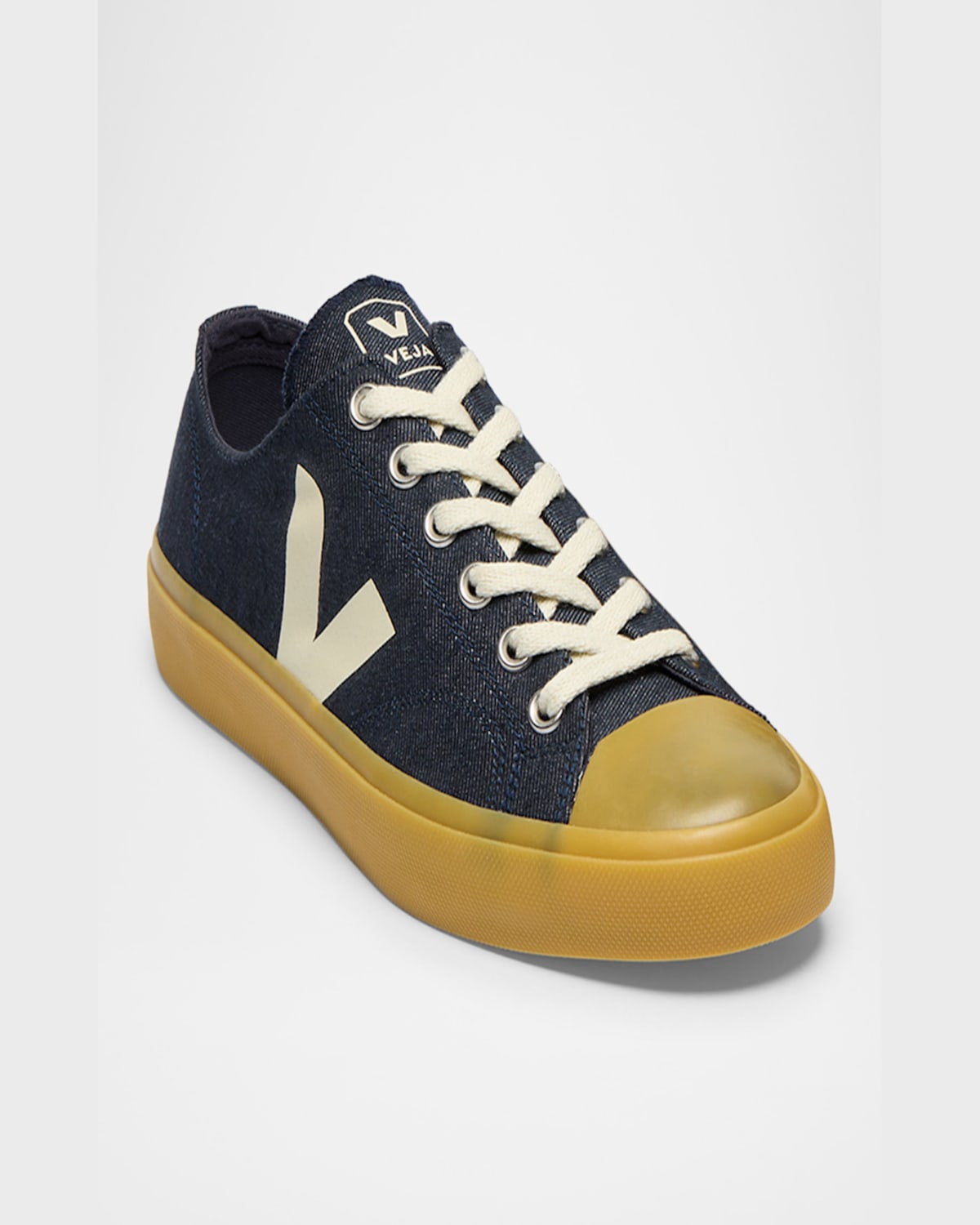 VEJA WATTA DENIM LOW-TOP SNEAKERS 