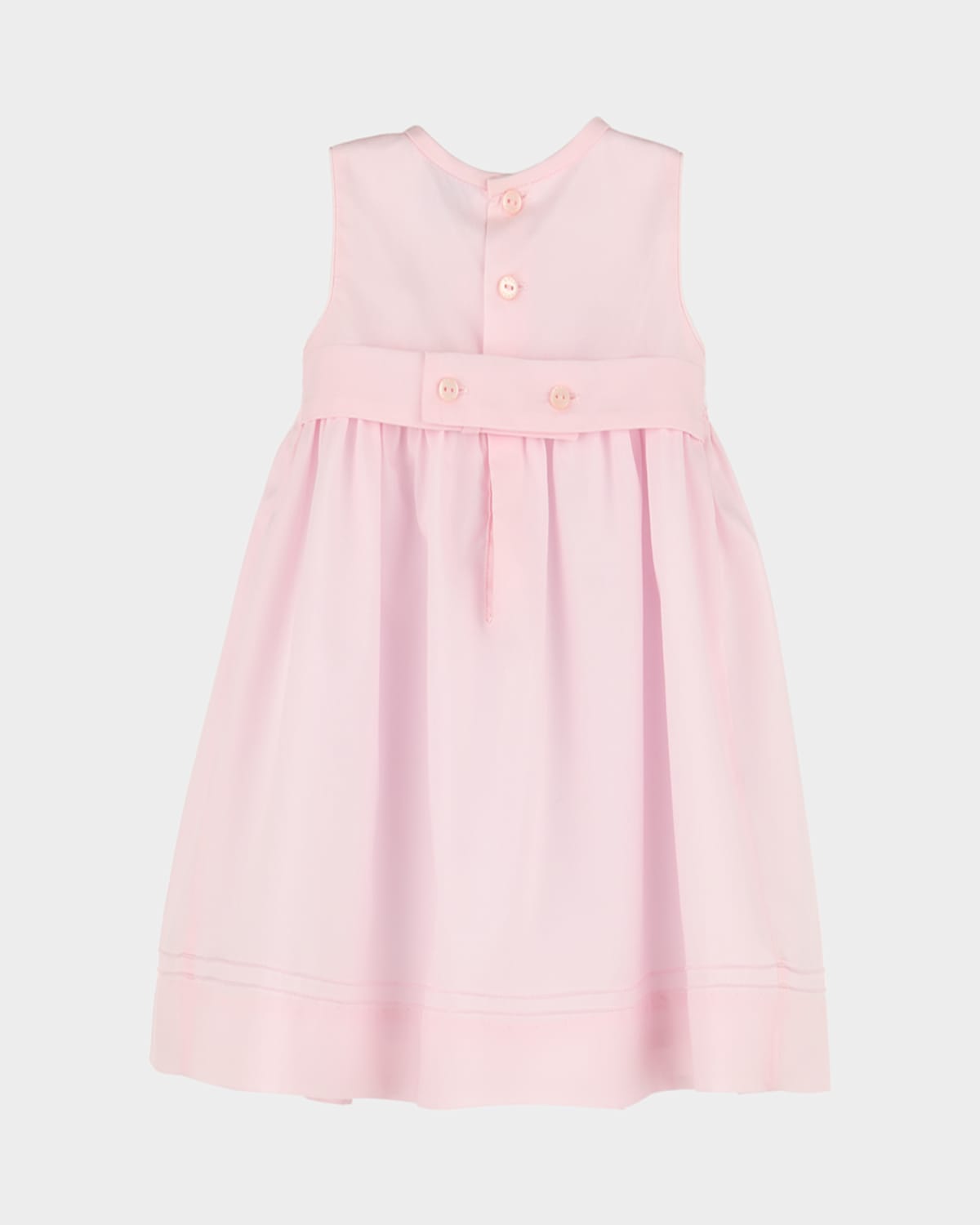Luli & Me Girl's Smocked A-line Dress In Pink