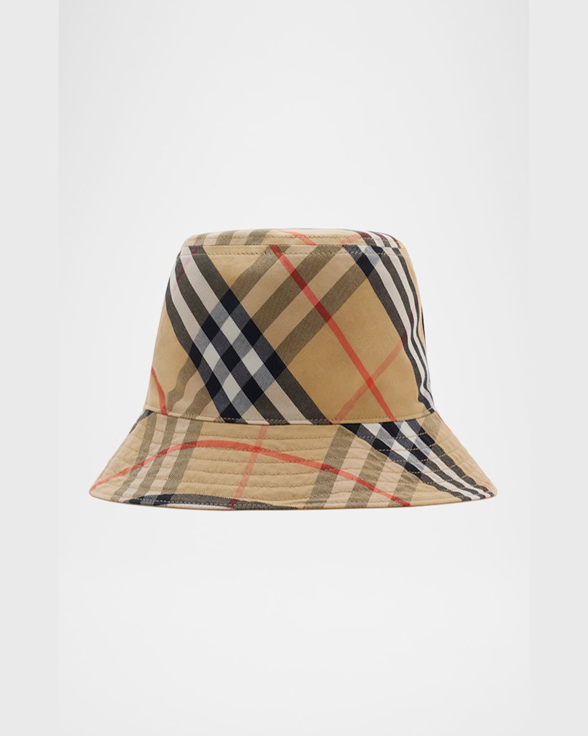 Burberry Ekd-embroidered Bucket Hat In Black