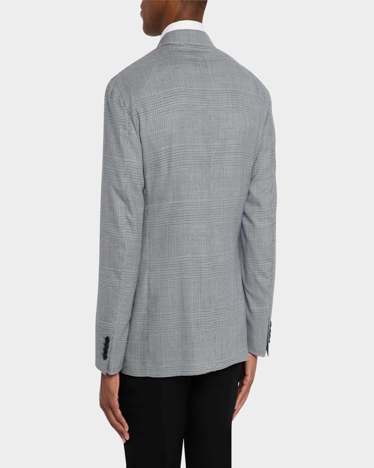 DUNHILL MEN'S MERINO WOOL GLEN PLAID CAVENDISH SPORT COAT 