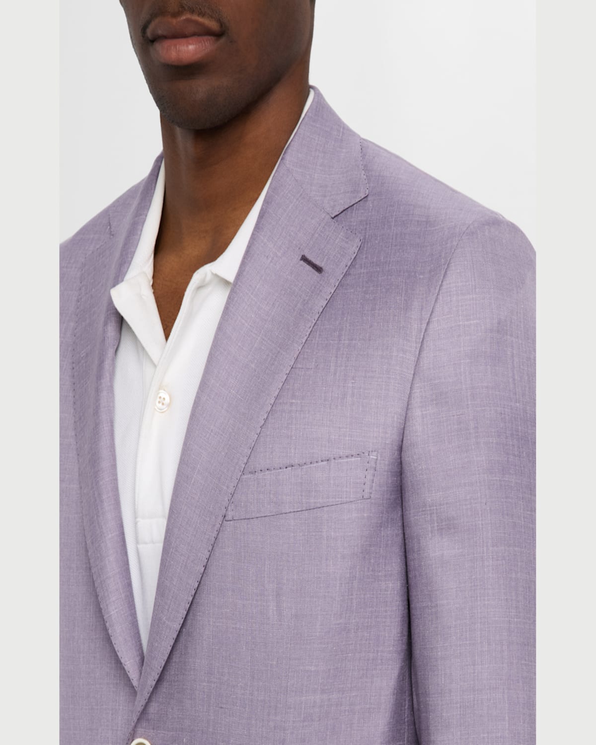Brioni Men's Cashmere And Silk Single-breasted Sport Coat In Lilac