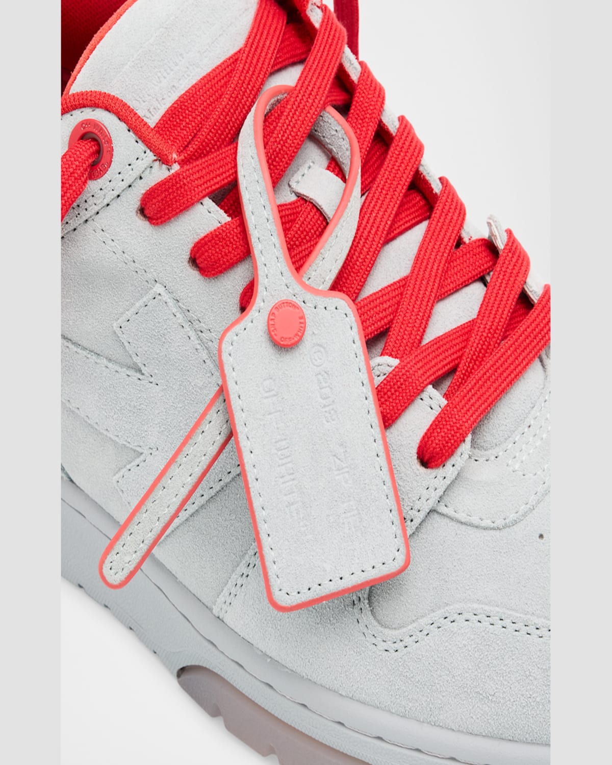 Off-white Men's Out Of Office Suede Sneakers In Light Blue - Br
