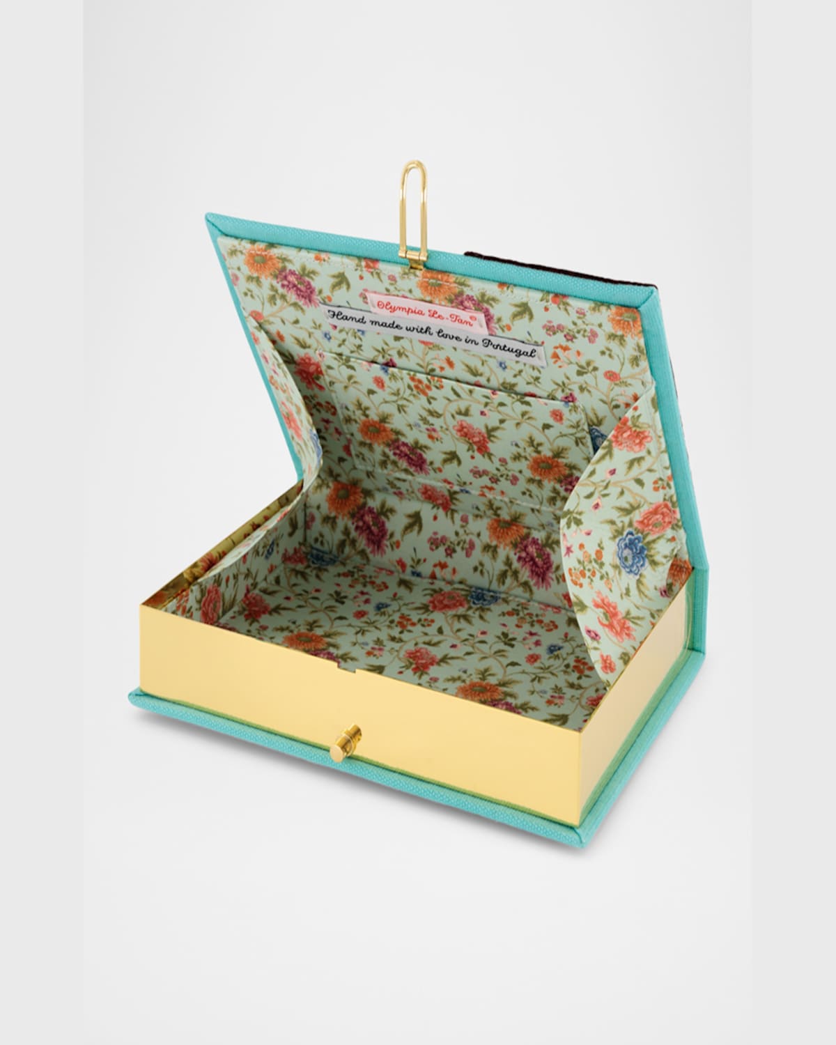 Olympia Le-tan Espresso Martini Book Clutch Bag In Standard Piscine