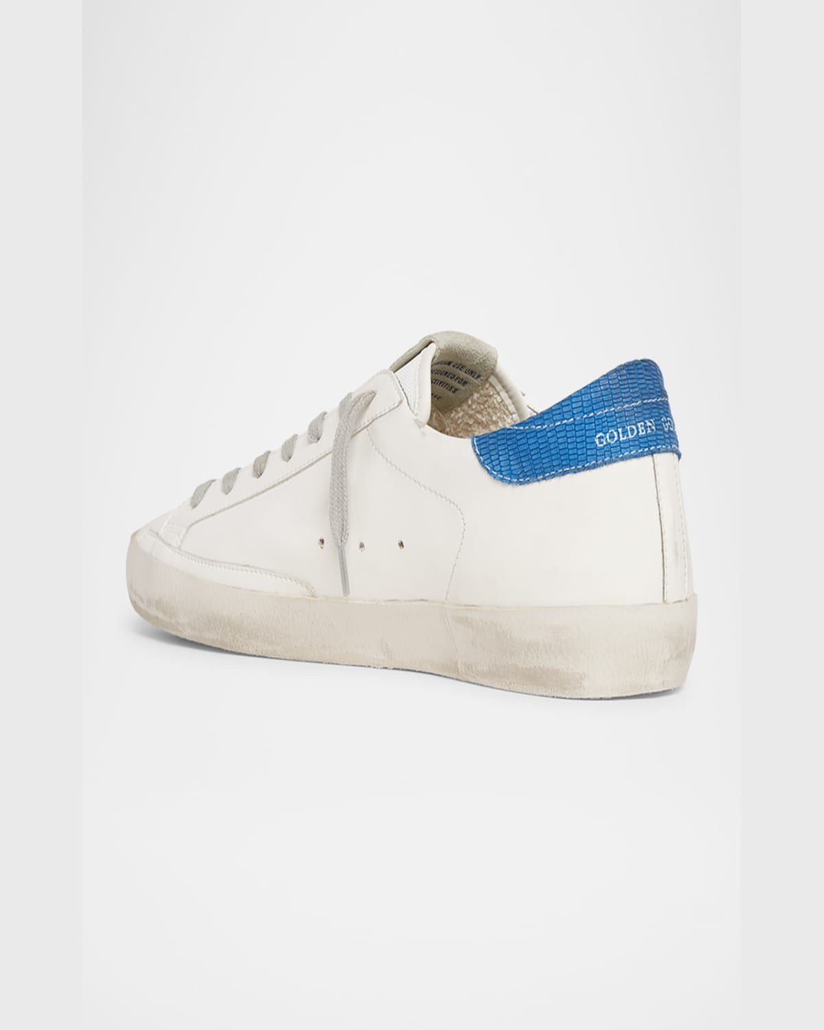 Golden Goose Bio Superstar Sneakers In White/red/blue