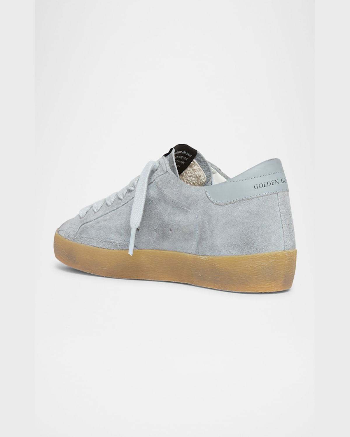 Golden Goose Men's Super-star Suede Low-top Sneakers In Light Gray