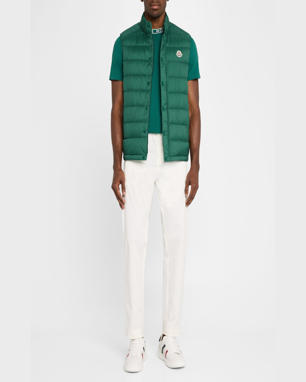 Moncler Barthe Padded Bodywarmer In Black