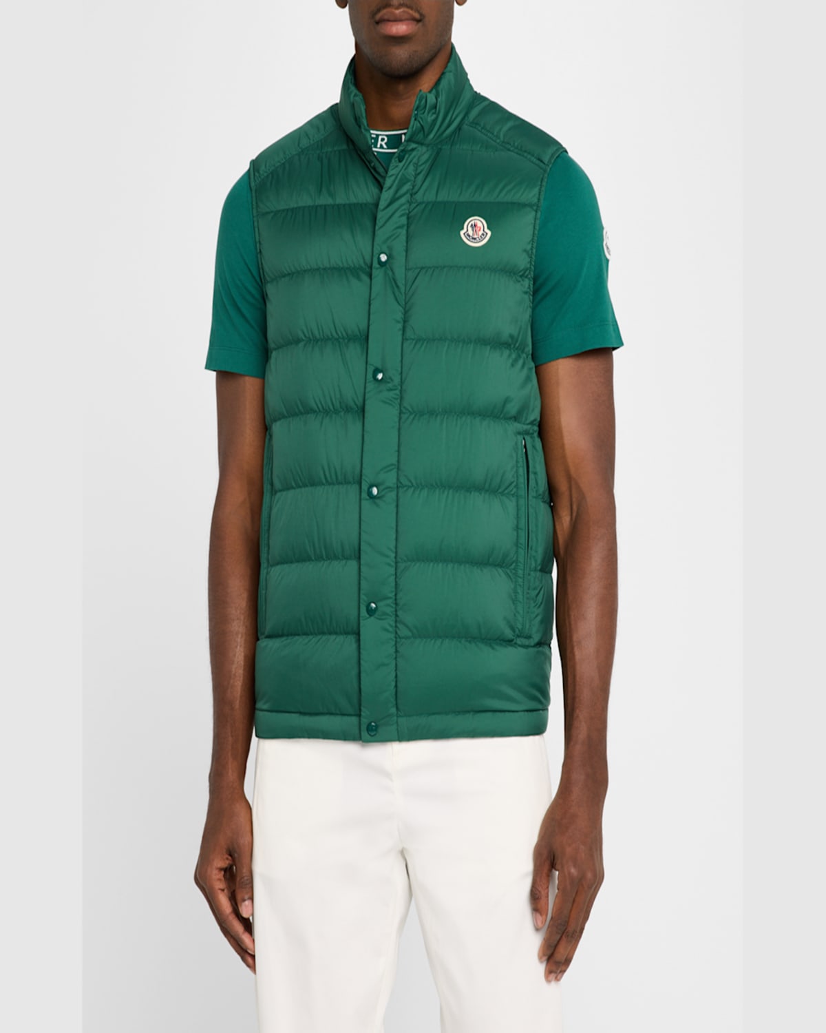 Moncler Barthe Padded Bodywarmer In Black