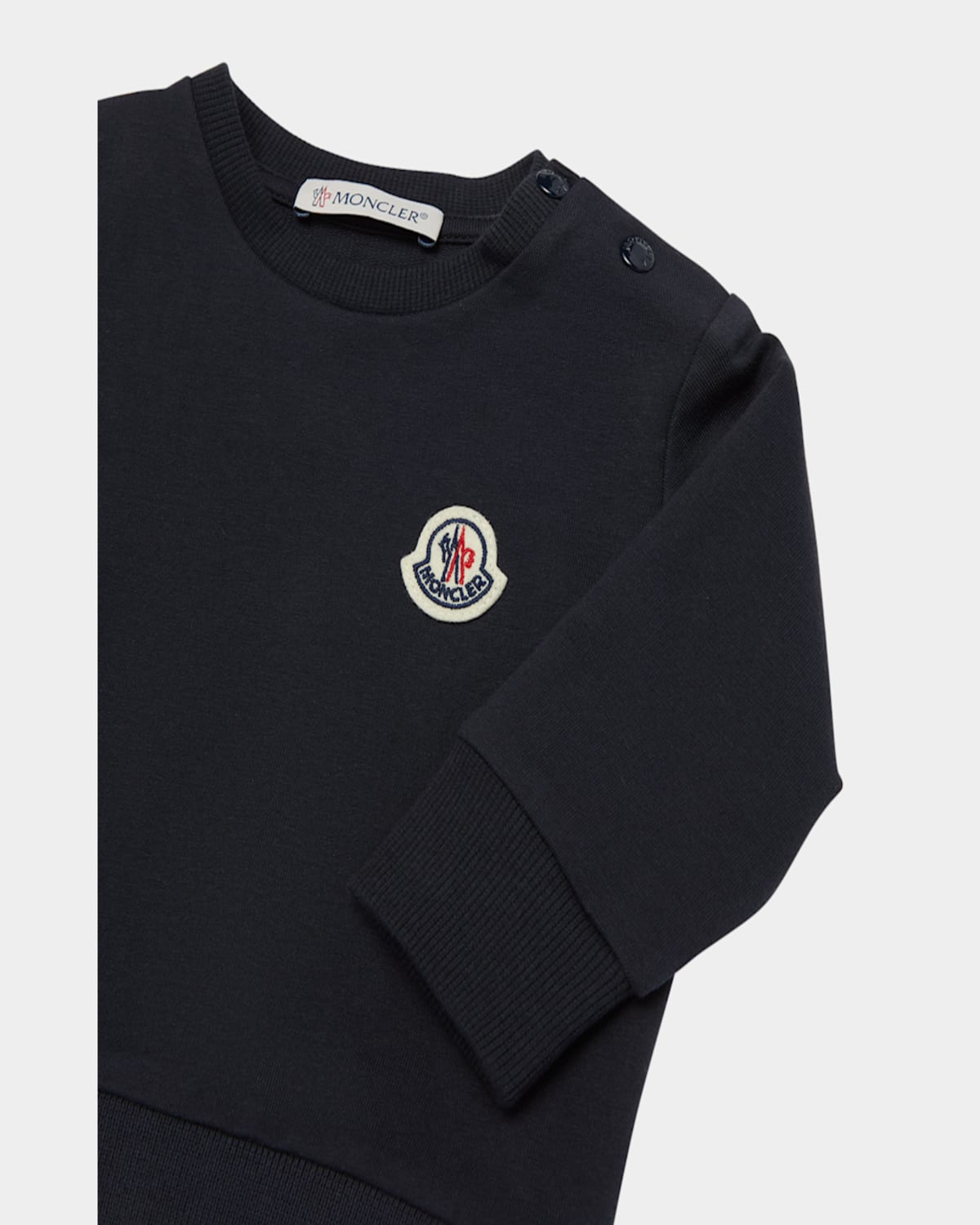 Moncler Sweatshirt + Joggers Set In Navy Blue