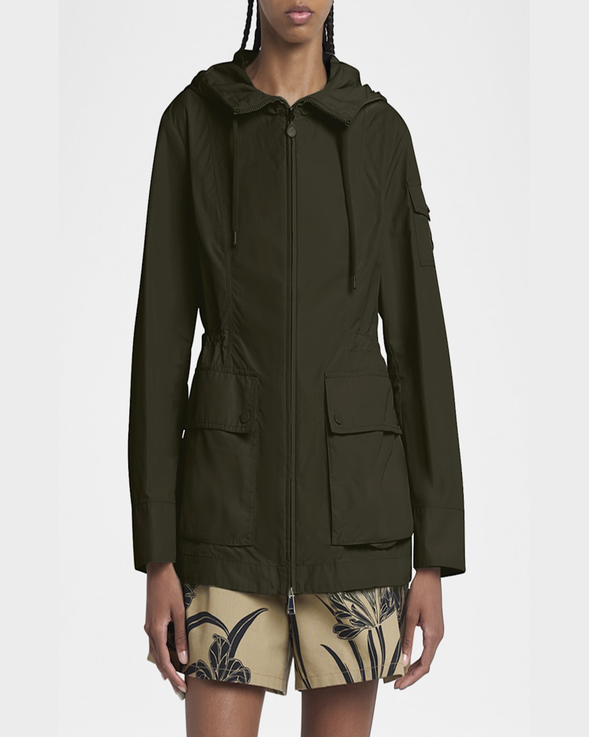 MONCLER LEANDRO SHORT HOODED PARKA 