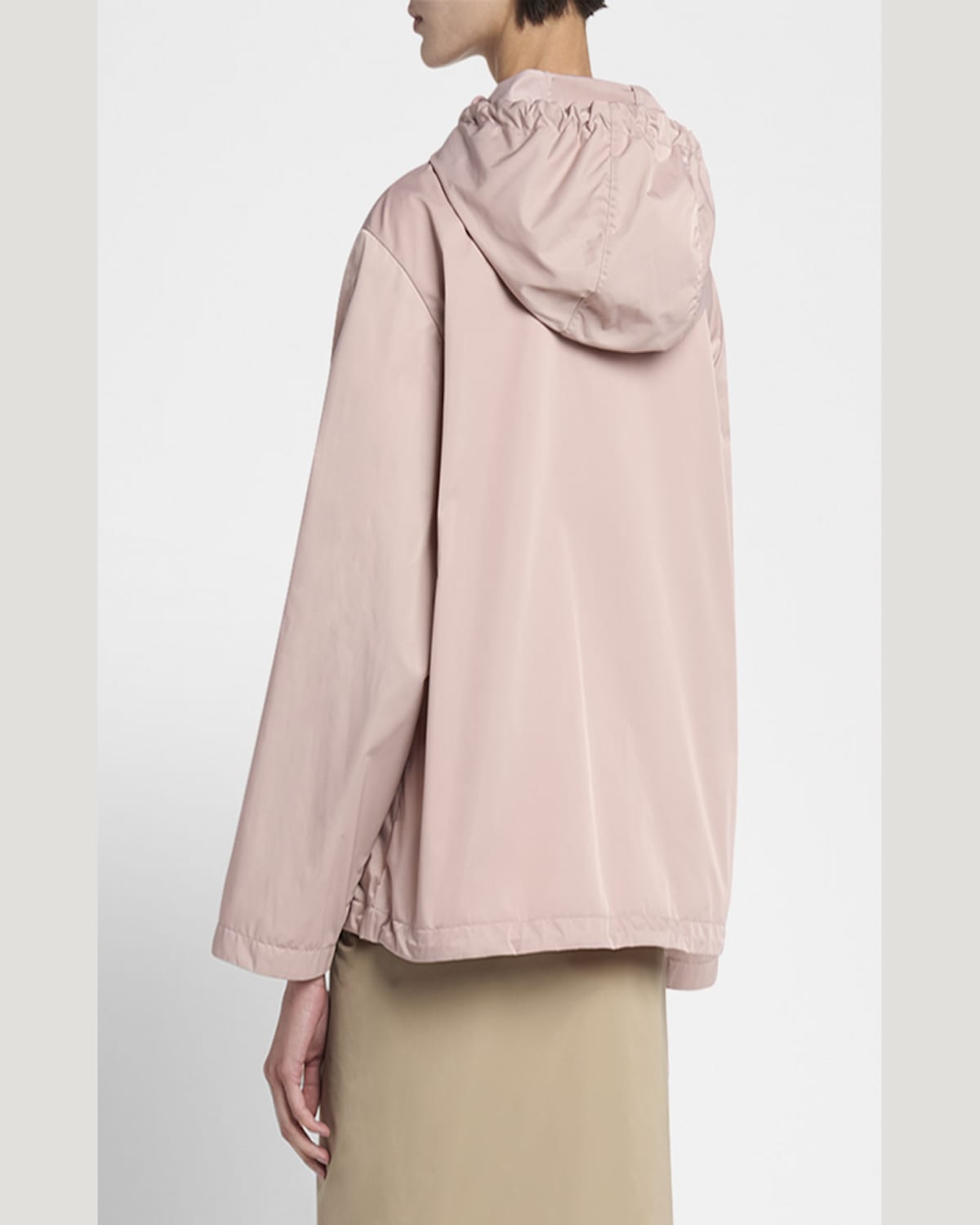 Moncler Cassiopea Hooded Jacket In Light Pink