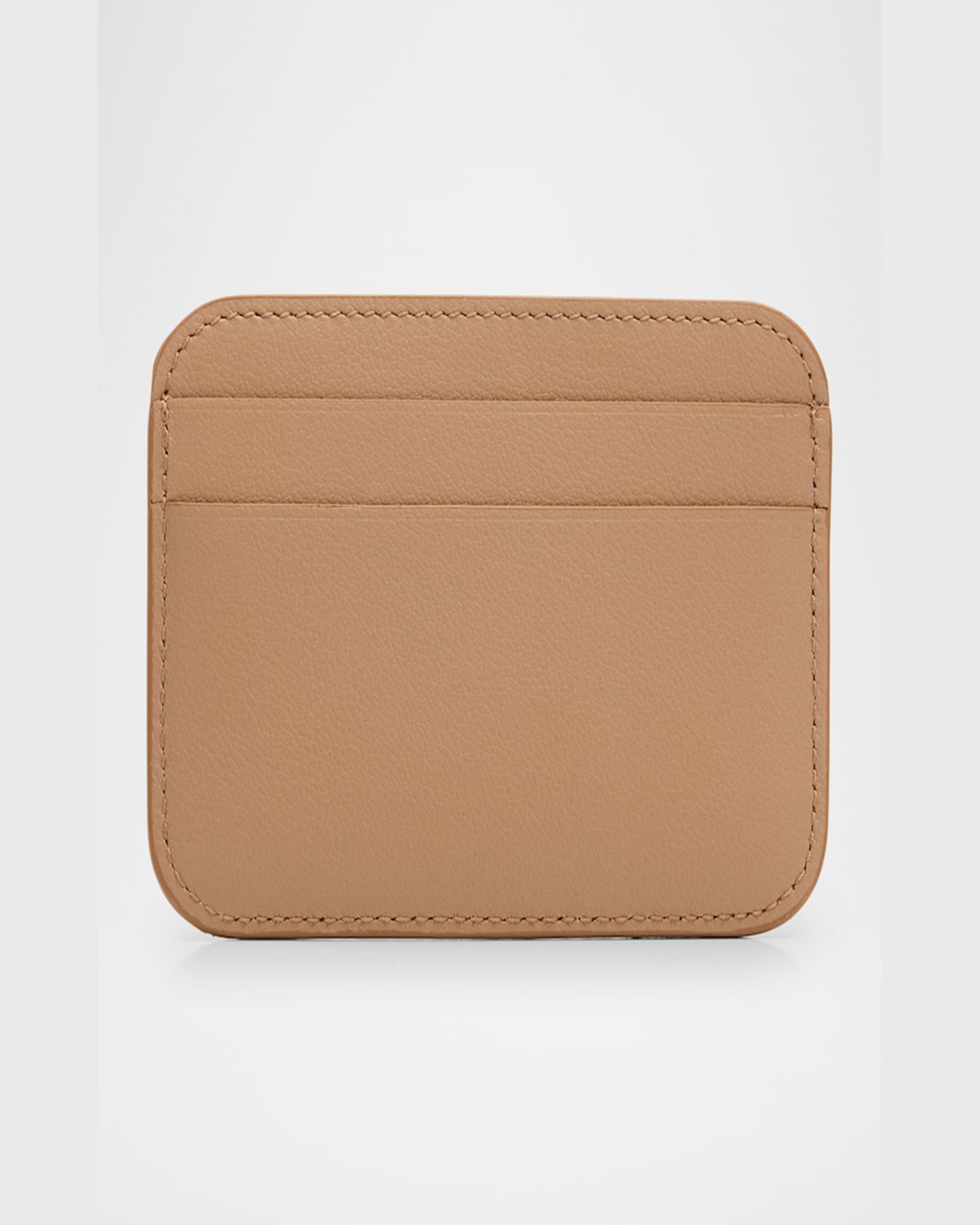 Balenciaga Cash 2.0 Leather Card Holder In 2621 Latte