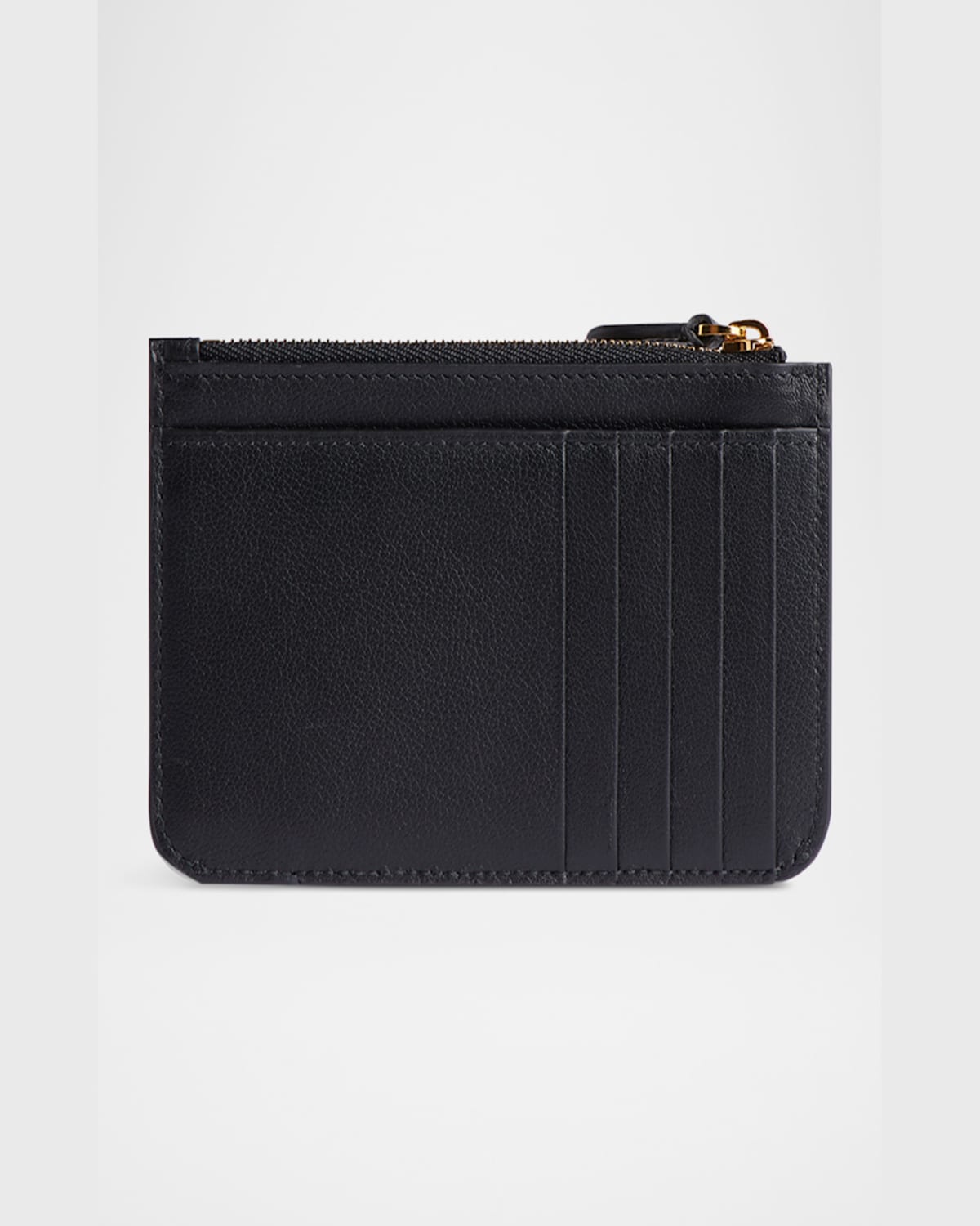 Balenciaga Cash 2.0 Zip Leather Card Holder