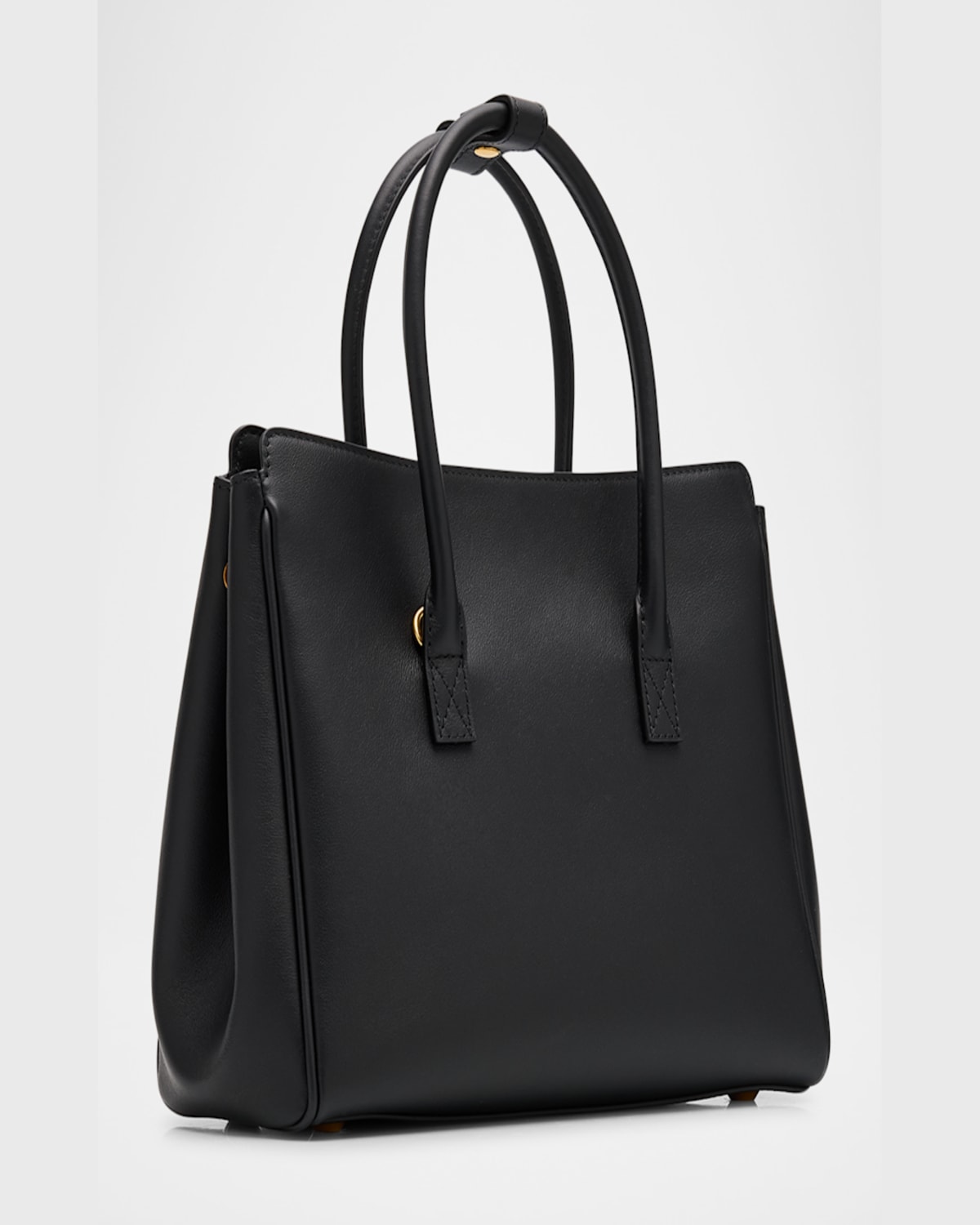 Balenciaga Hampton Mini Leather Tote Bag In Black