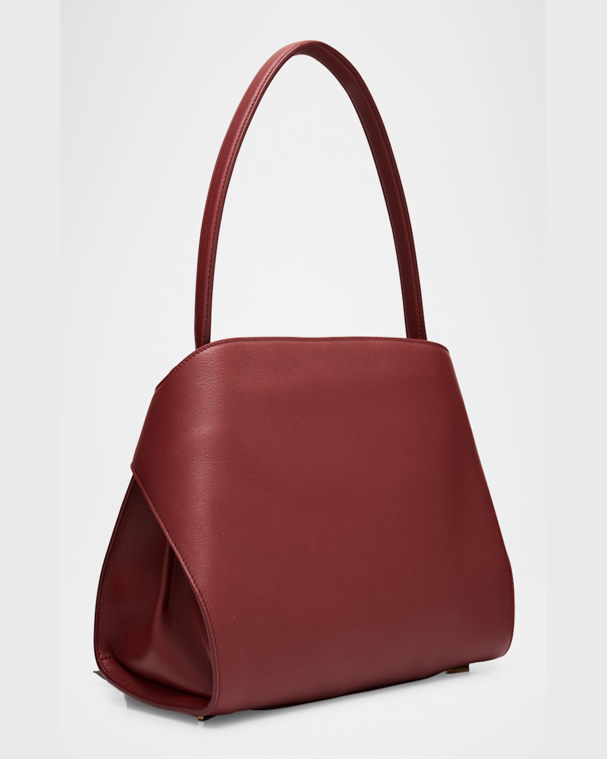 FERRAGAMO SMALL HUG SOFT LEATHER BICOLOR SHOULDER BAG 
