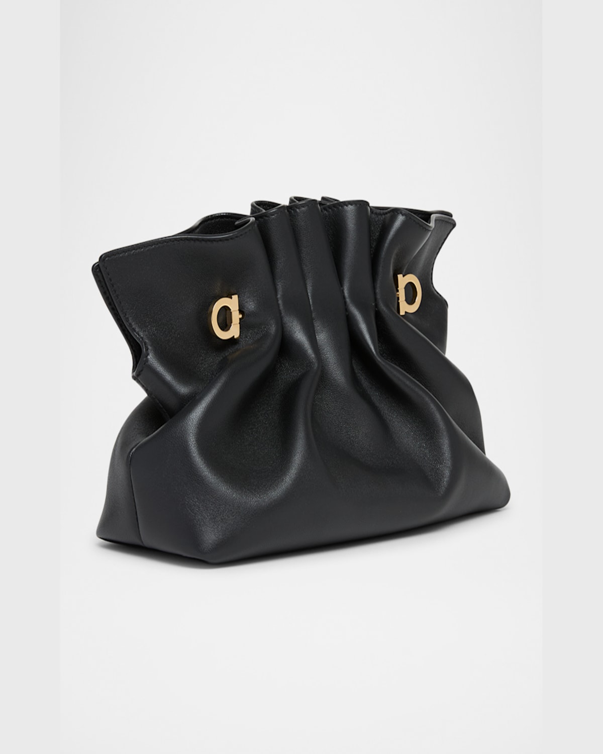 FERRAGAMO SMALL GANCIO PIERCING SHOULDER BAG 
