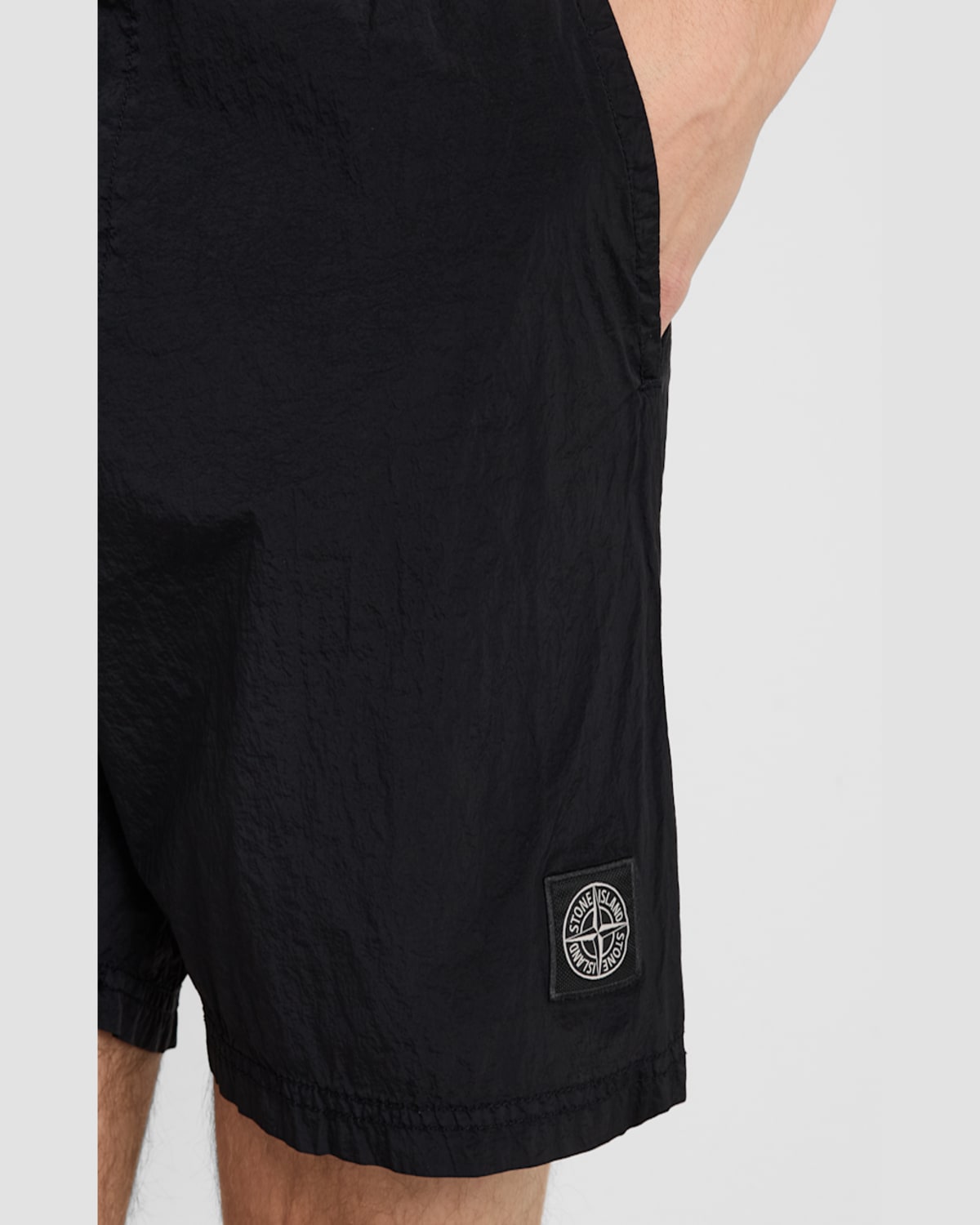 Stone Island Regular Fit Shorts In Black
