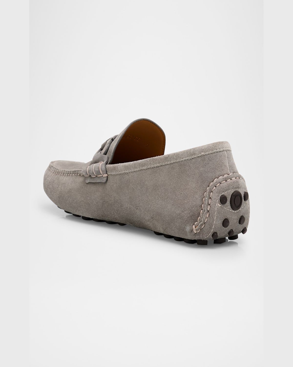 Ferragamo Men's Byte Suede Driving Shoes In Taormina S