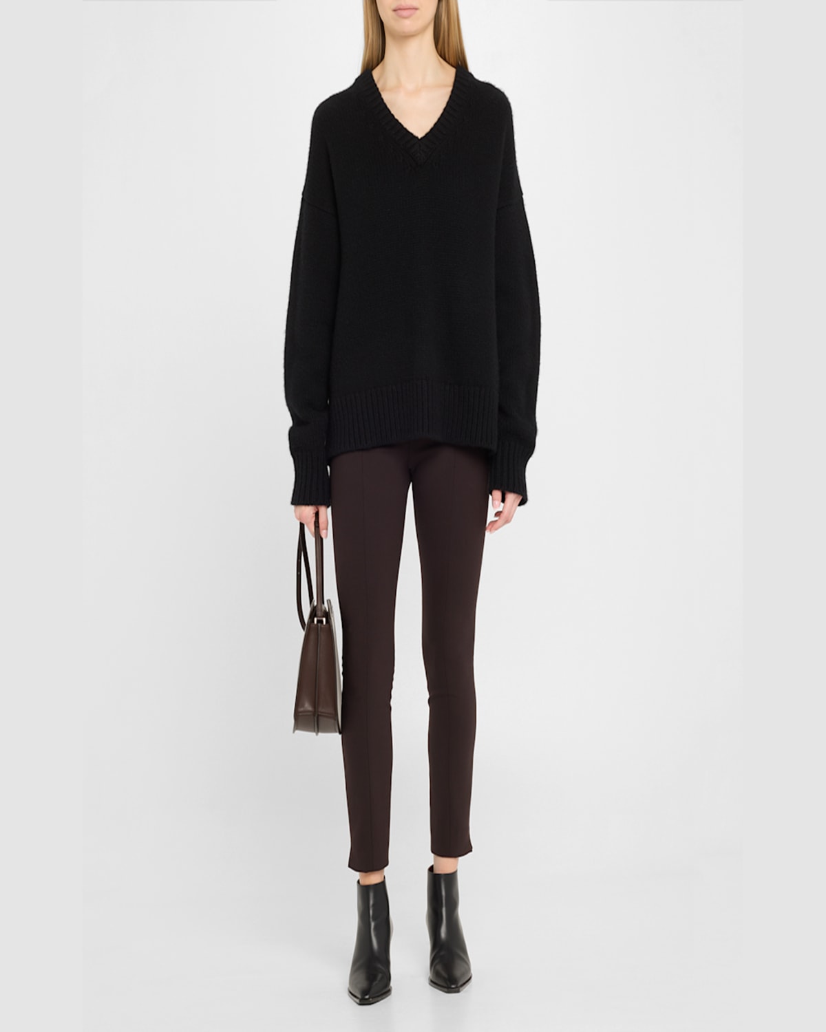 Savette The Florence Calf Leather Crossbody Bag In Coffee