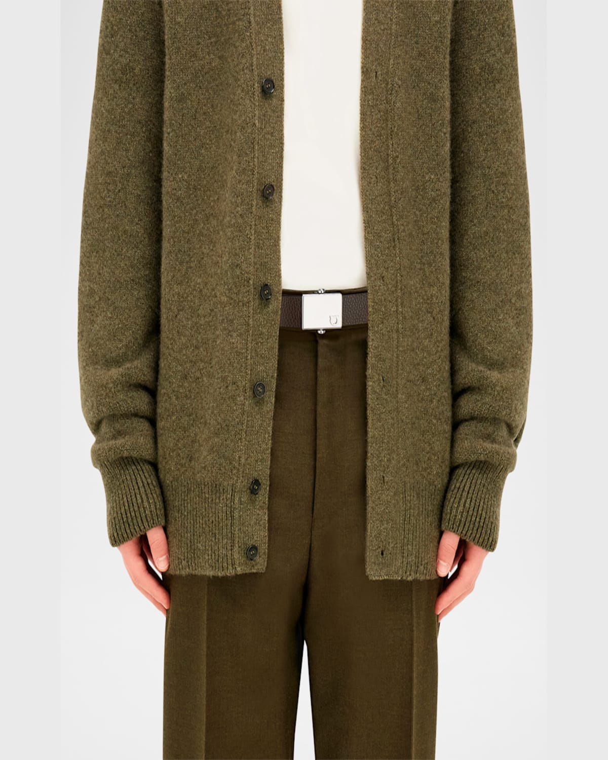 Ferragamo Snap Double-sided Waistband In T.moro