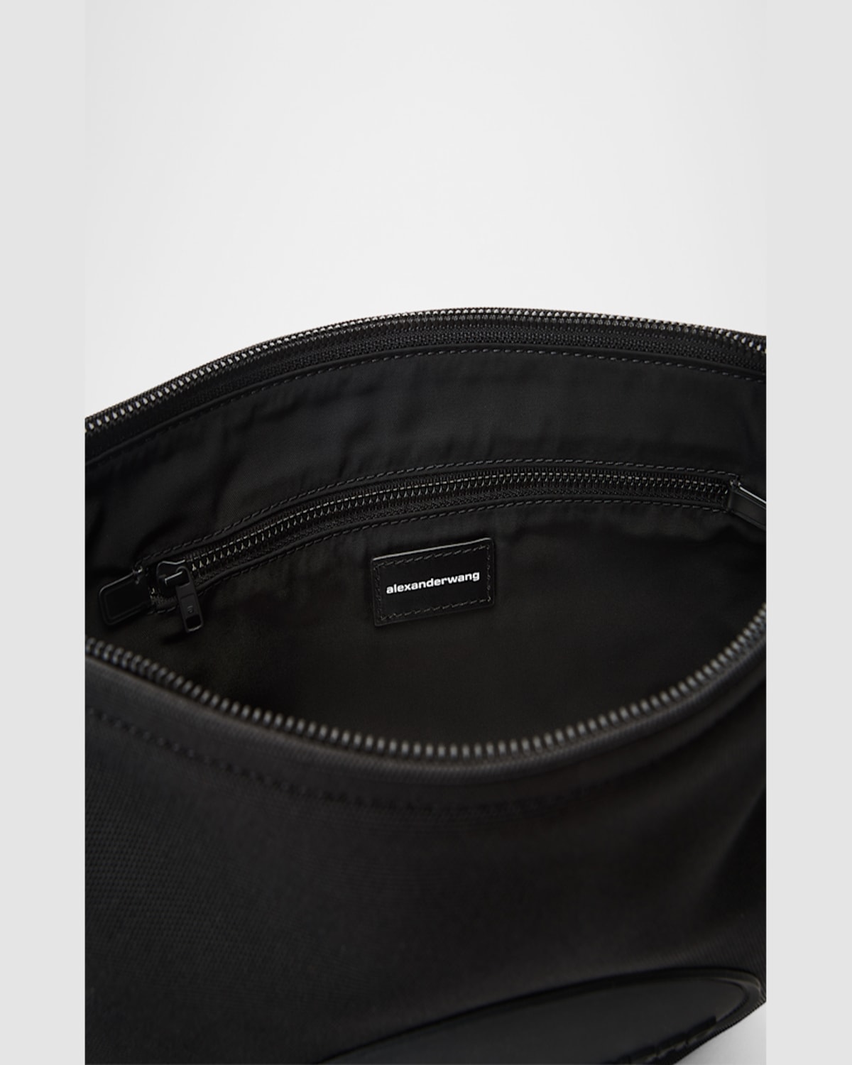 Alexander Wang Bo Small Zip Crossbody Bag In Black
