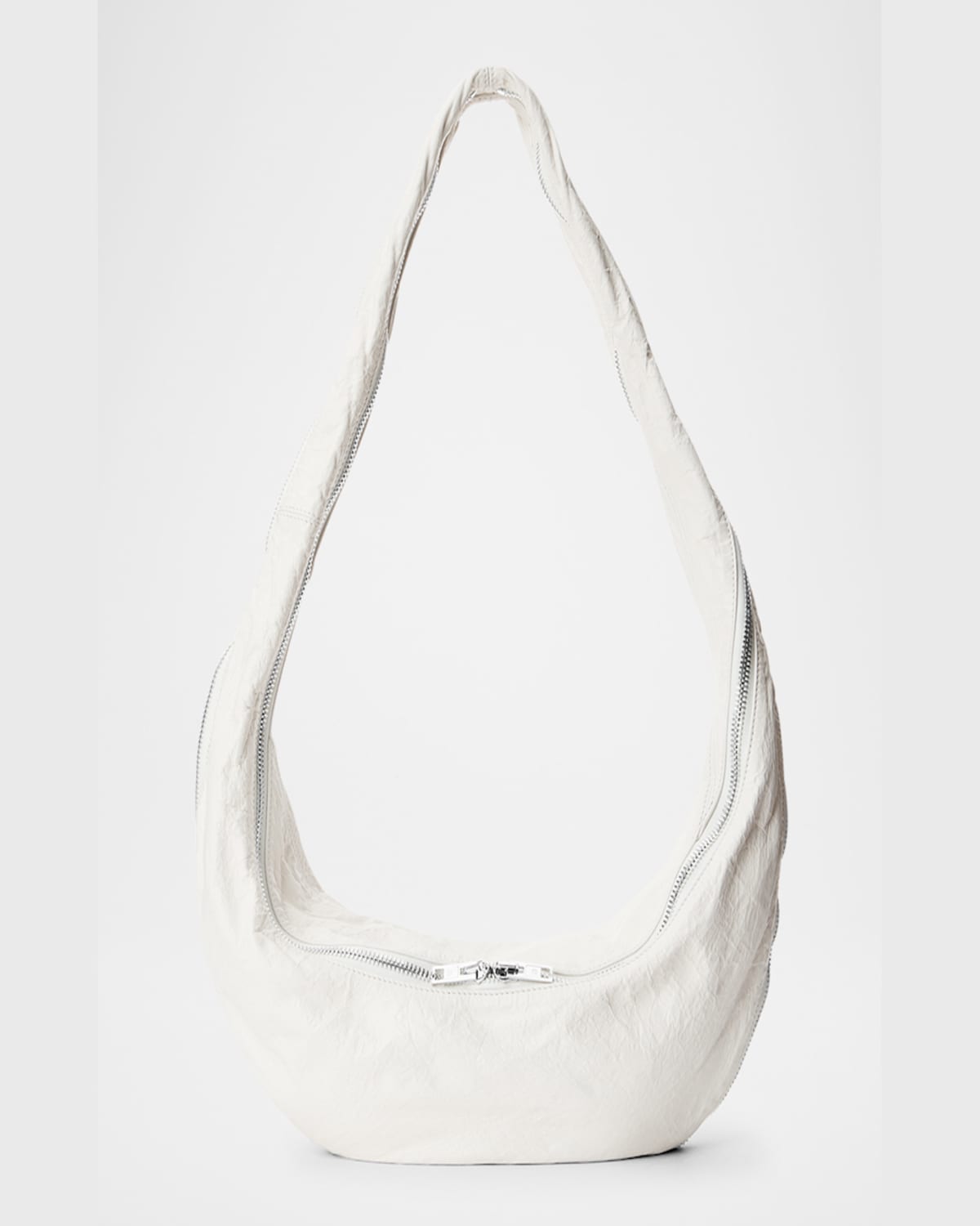 ALEXANDER WANG TWYST ZIP LEATHER HOBO CROSSBODY BAG 