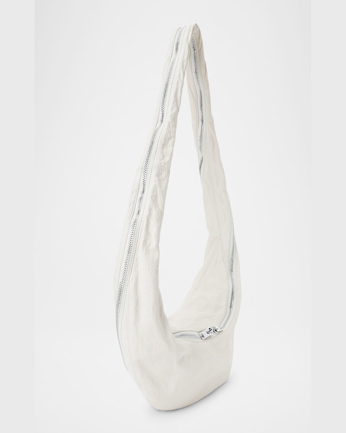 ALEXANDER WANG TWYST ZIP LEATHER HOBO CROSSBODY BAG 