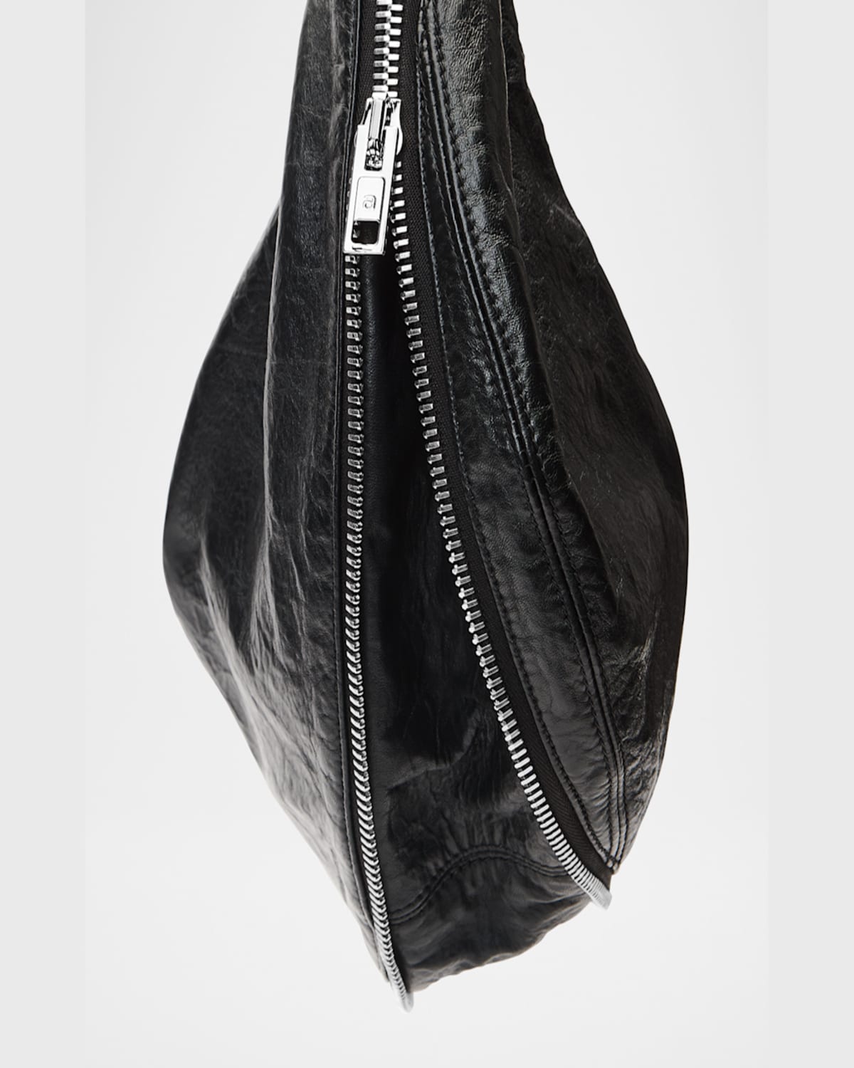 ALEXANDER WANG TWYST ZIP LEATHER TOP-HANDLE BAG 