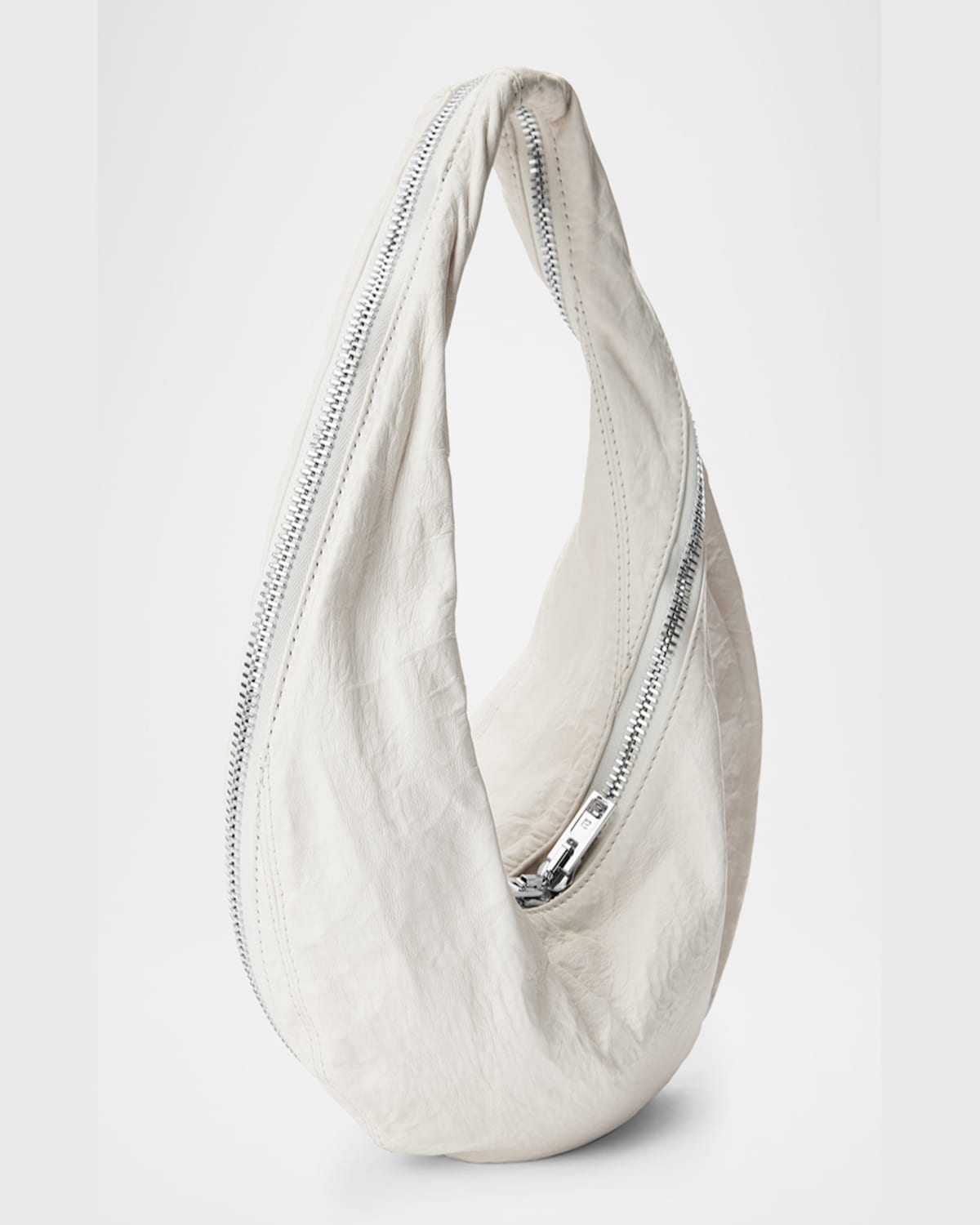 ALEXANDER WANG TWYST ZIP LEATHER TOP-HANDLE BAG 