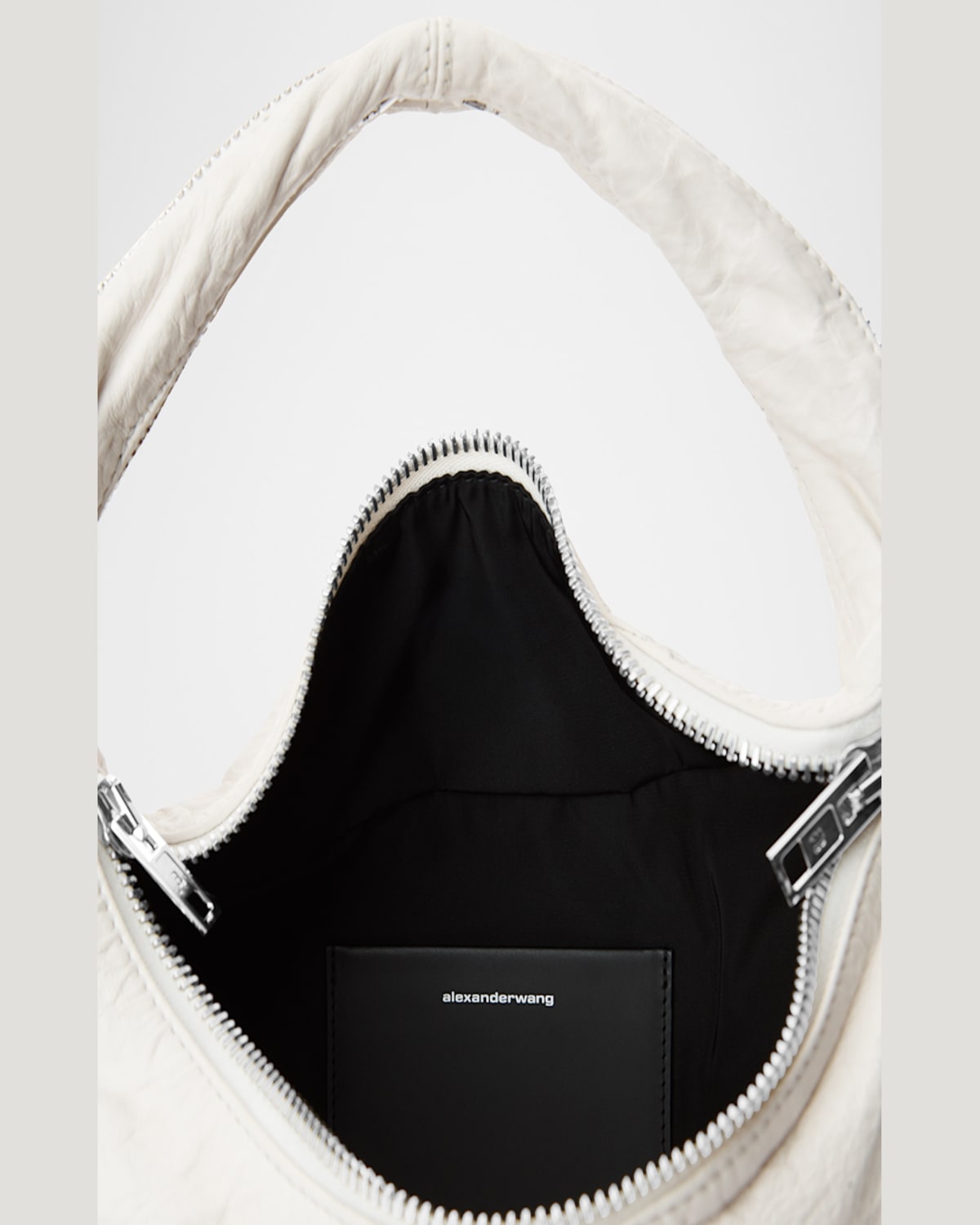 ALEXANDER WANG TWYST ZIP LEATHER TOP-HANDLE BAG 