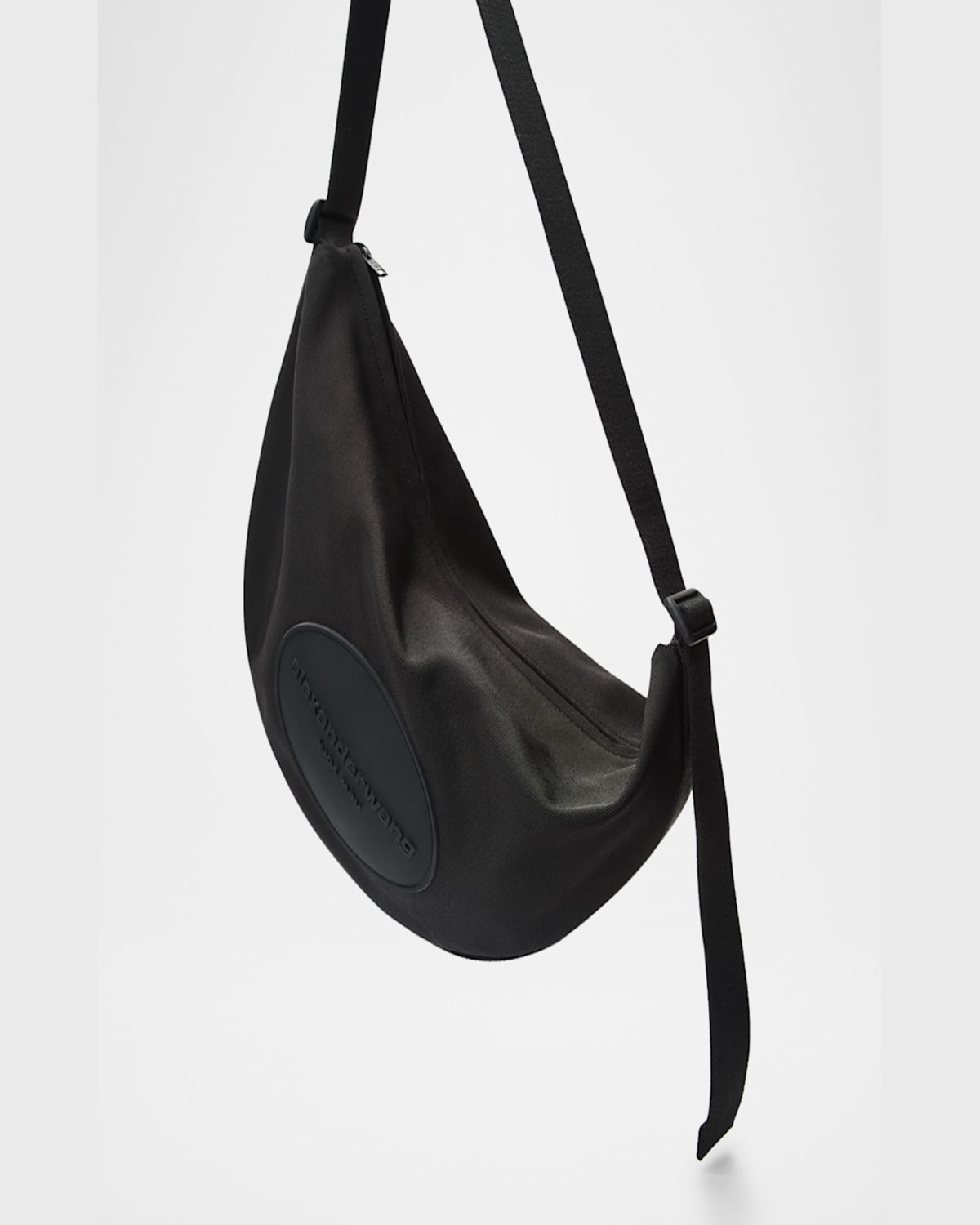 Alexander Wang Bo Large Zip Crossbody Bag In Black