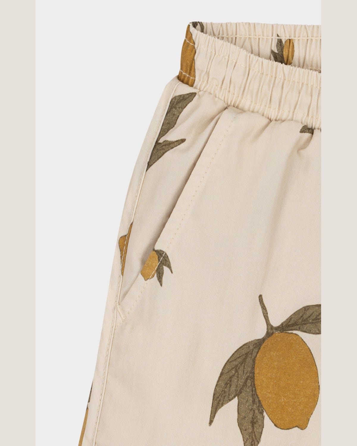 KONGES SLOJD BOY'S ASNOU LEMON-PRINT SWIM SHORTS 