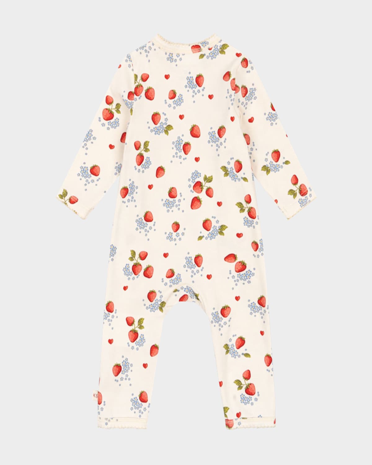 Konges Slojd Kid's Fruit Motif Coverall In Marmalade