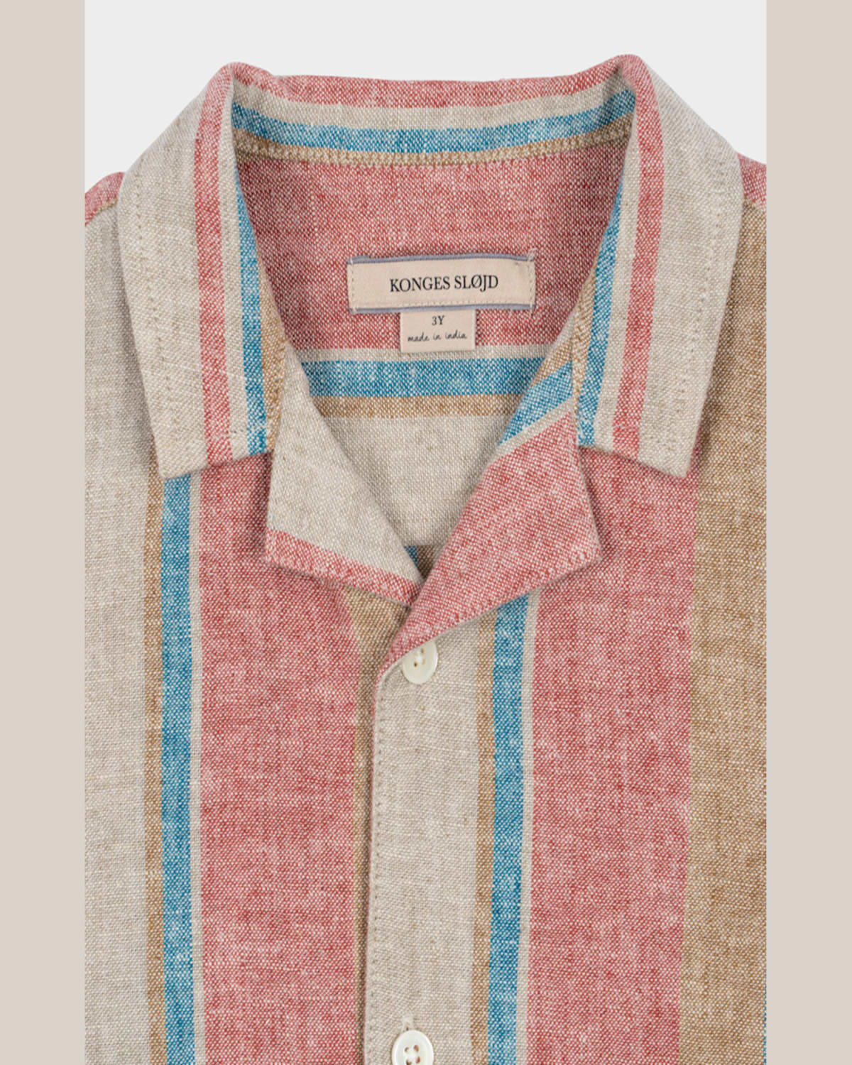 KONGES SLOJD BOY'S VENICE STRIPE BUTTON DOWN SHIRT 