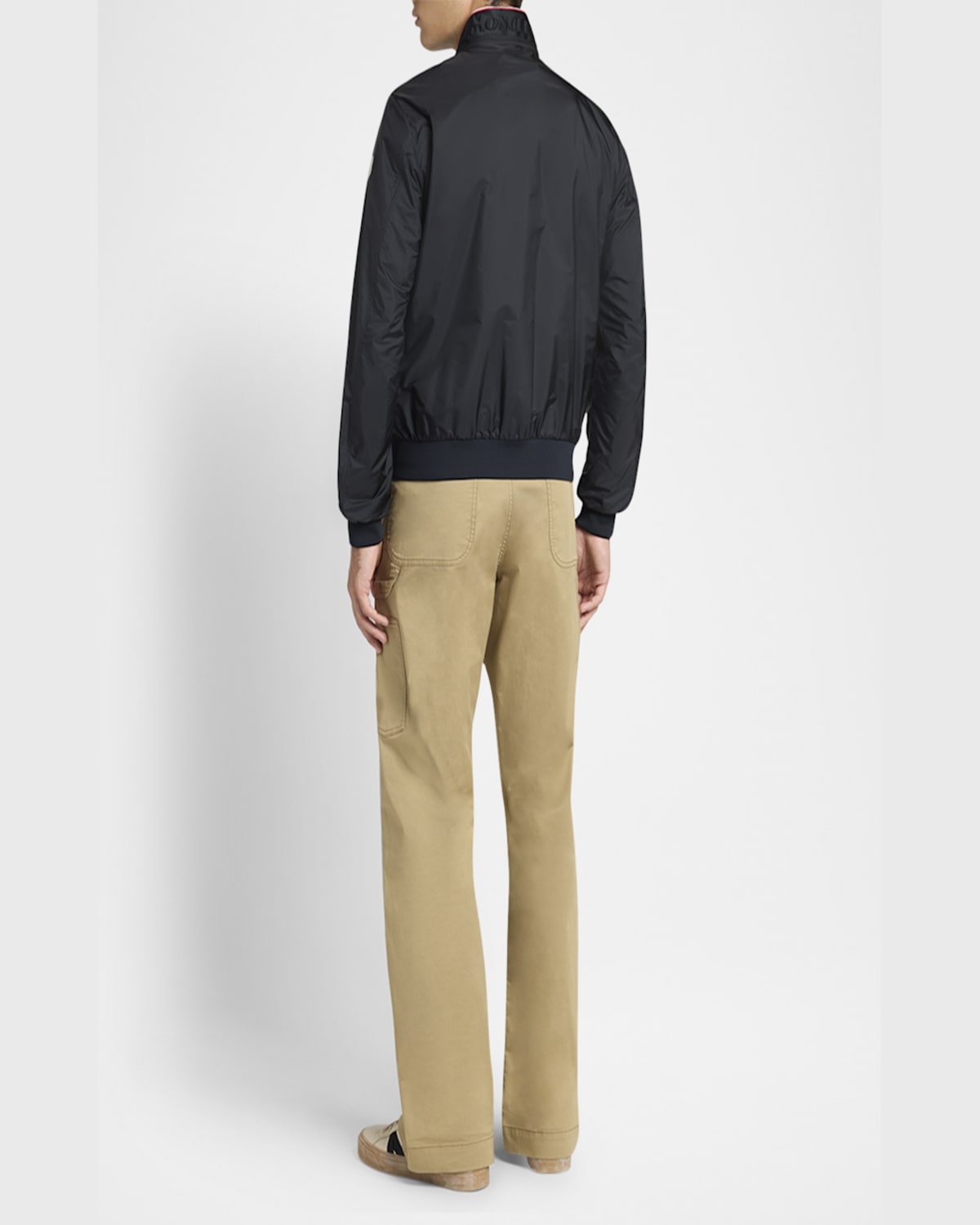 Shop Moncler Men's Reppe Water-repellent Jacket In Dark Black