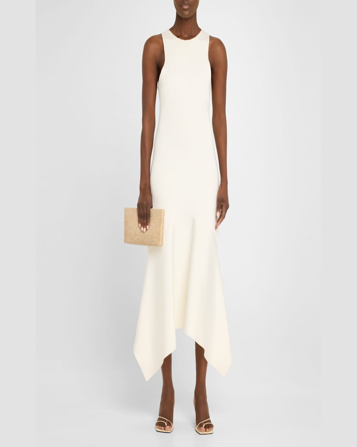 Whiting & Davis Lainey Mesh Brass Clutch Bag In Gold
