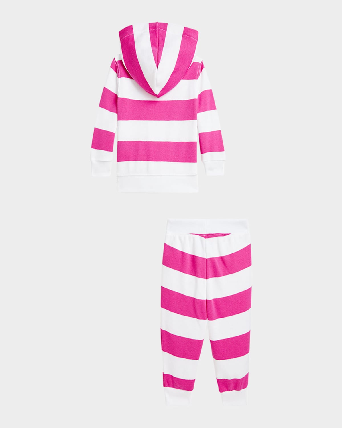 RALPH LAUREN GIRL'S FRENCH TERRY & JOGGER PANTS SET 
