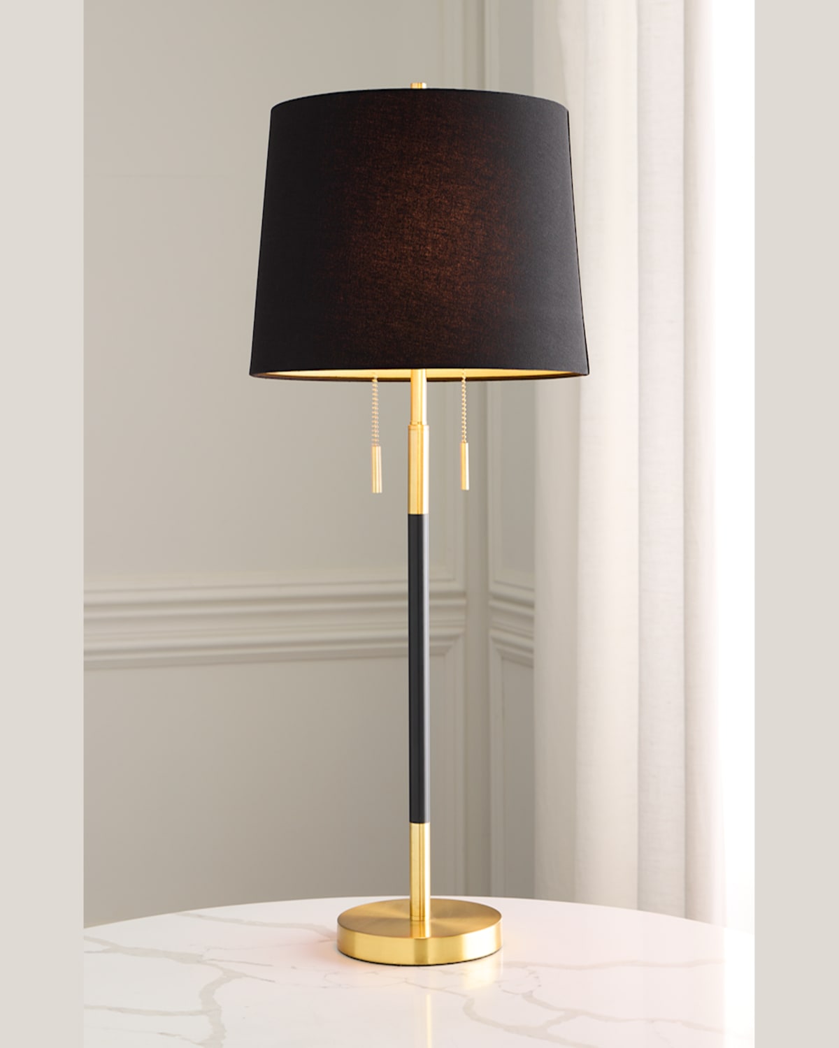 Shop Couture Lamps 2-light Metal Table Lamp, 33" In Black