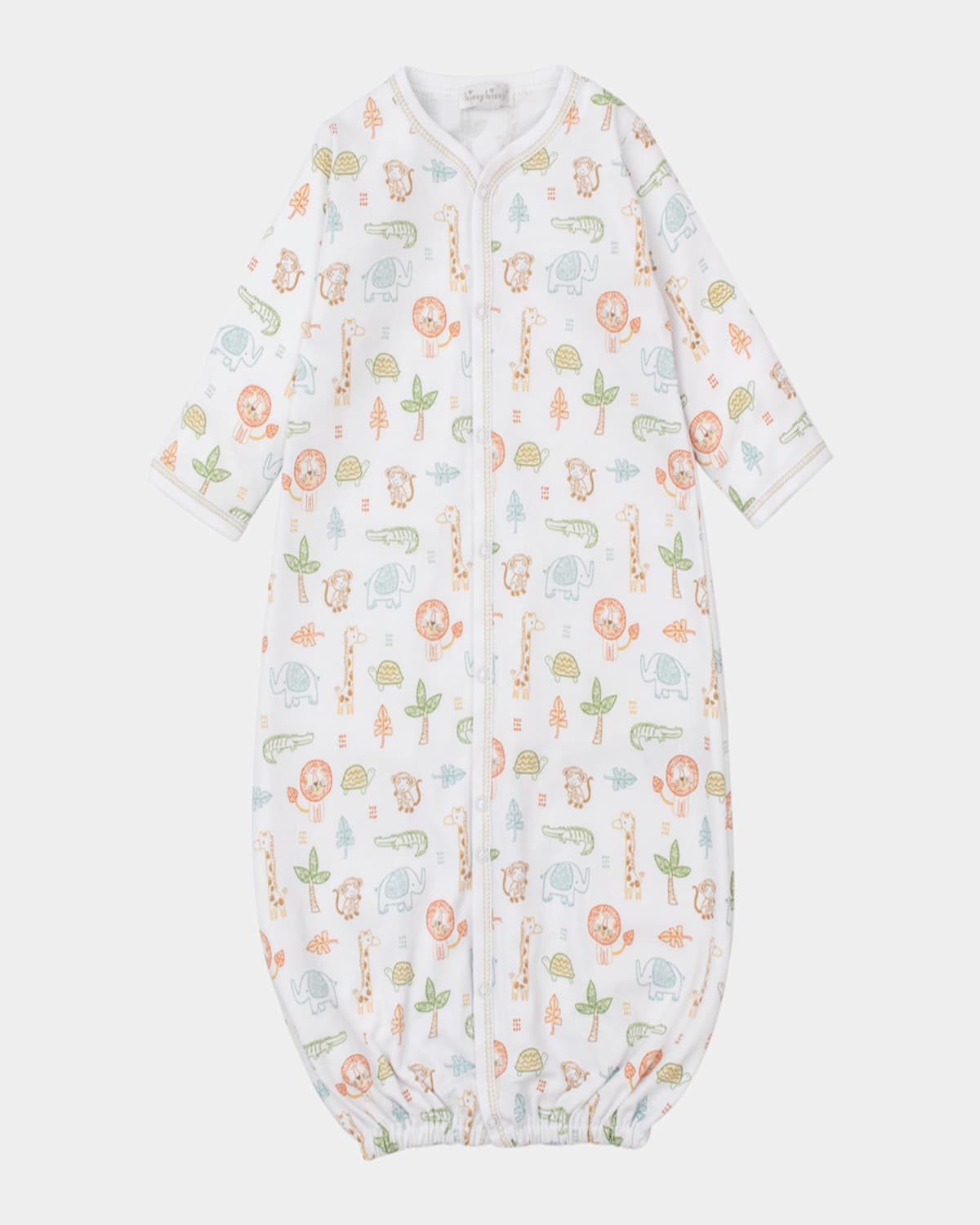 KISSY KISSY BOY'S JUNGLE ADVENTURE CONVERTIBLE GOWN & HAT SET 