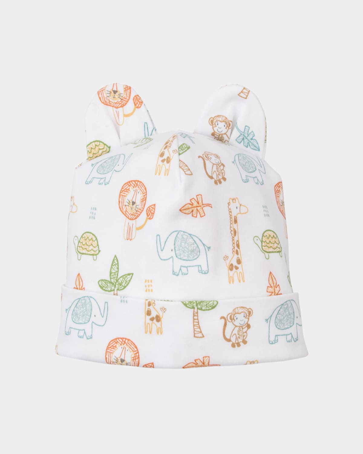 KISSY KISSY BOY'S JUNGLE ADVENTURE CONVERTIBLE GOWN & HAT SET 