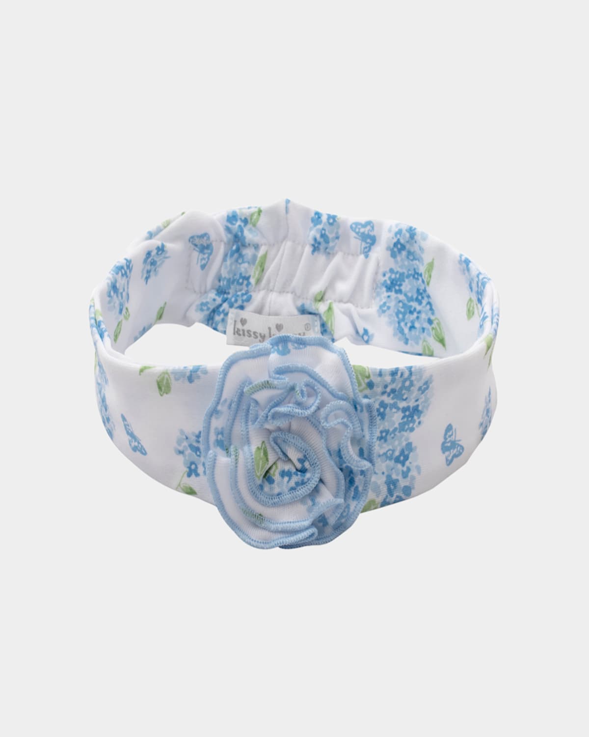 KISSY KISSY GIRL'S HEAVENLY HYDRANGEAS ROMPER & HEADBAND SET 