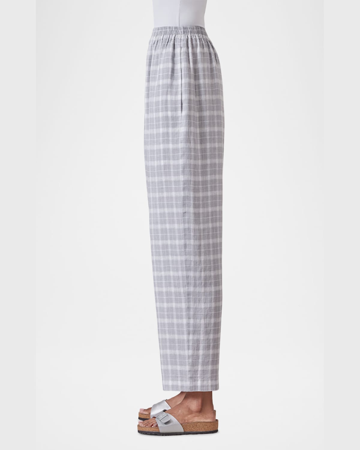 Shop Eskandar Japanese Trousers In Grey