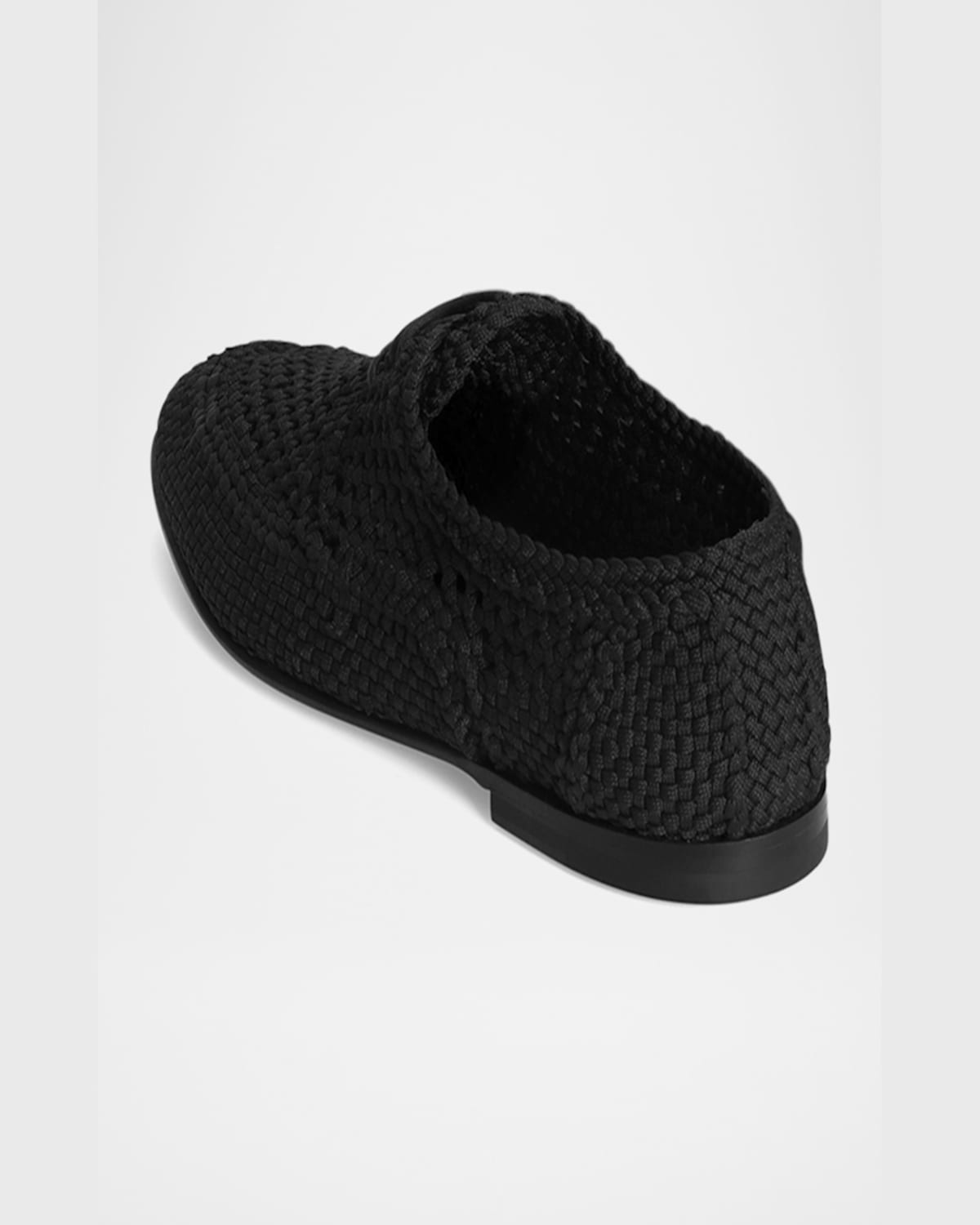 Dolce & Gabbana Black Lace-up Shoes With Woven Design In Black